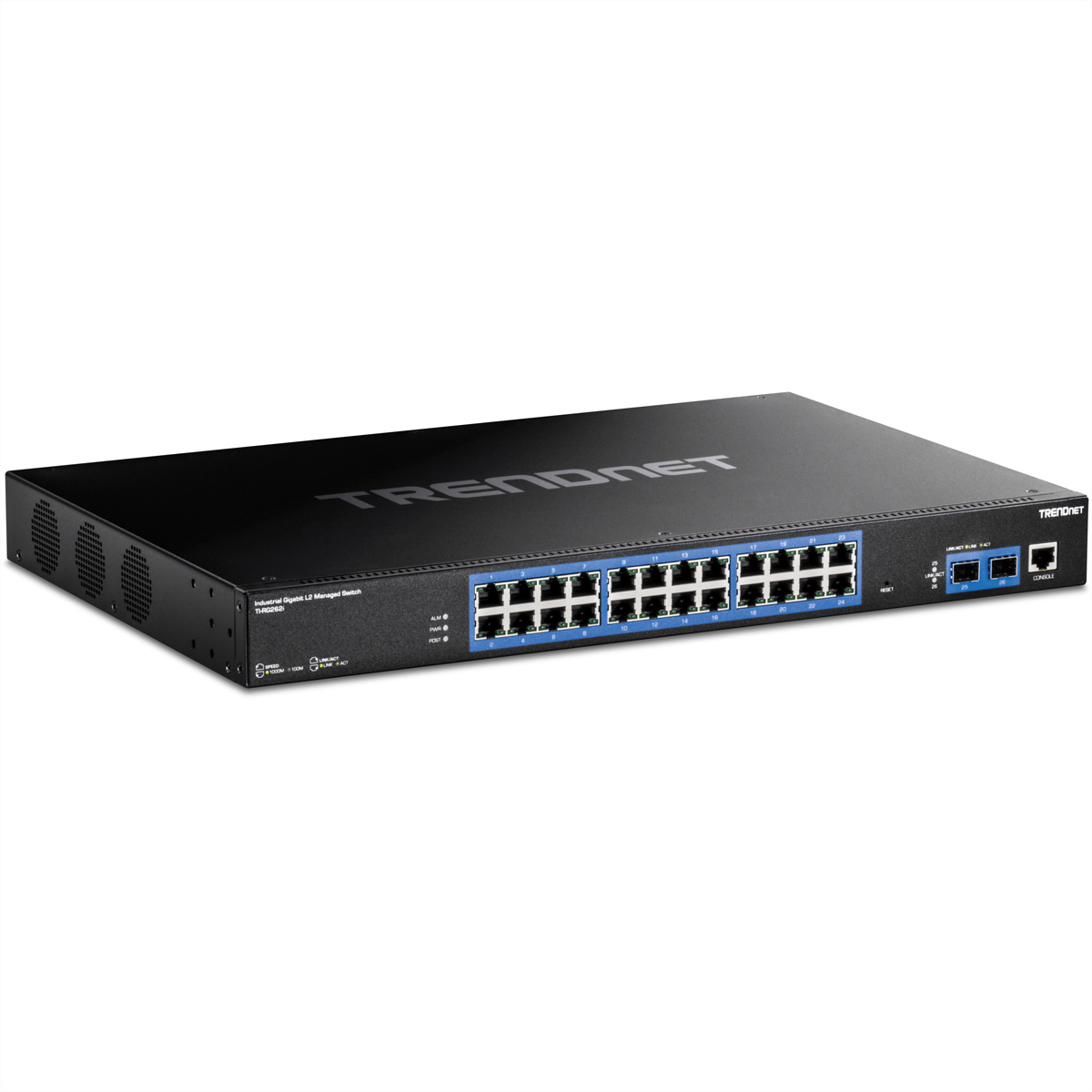 TRENDnet TI-RG262i Rackmount Switch, 26-Port Industrial Gigabit L2 Managed