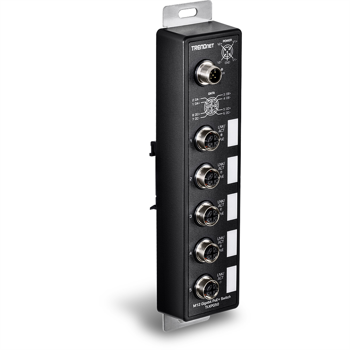 TRENDnet TI-XPG50 PoE+ Railway Switch, 5-Port Industrial TI-XPG50 (BILD2)