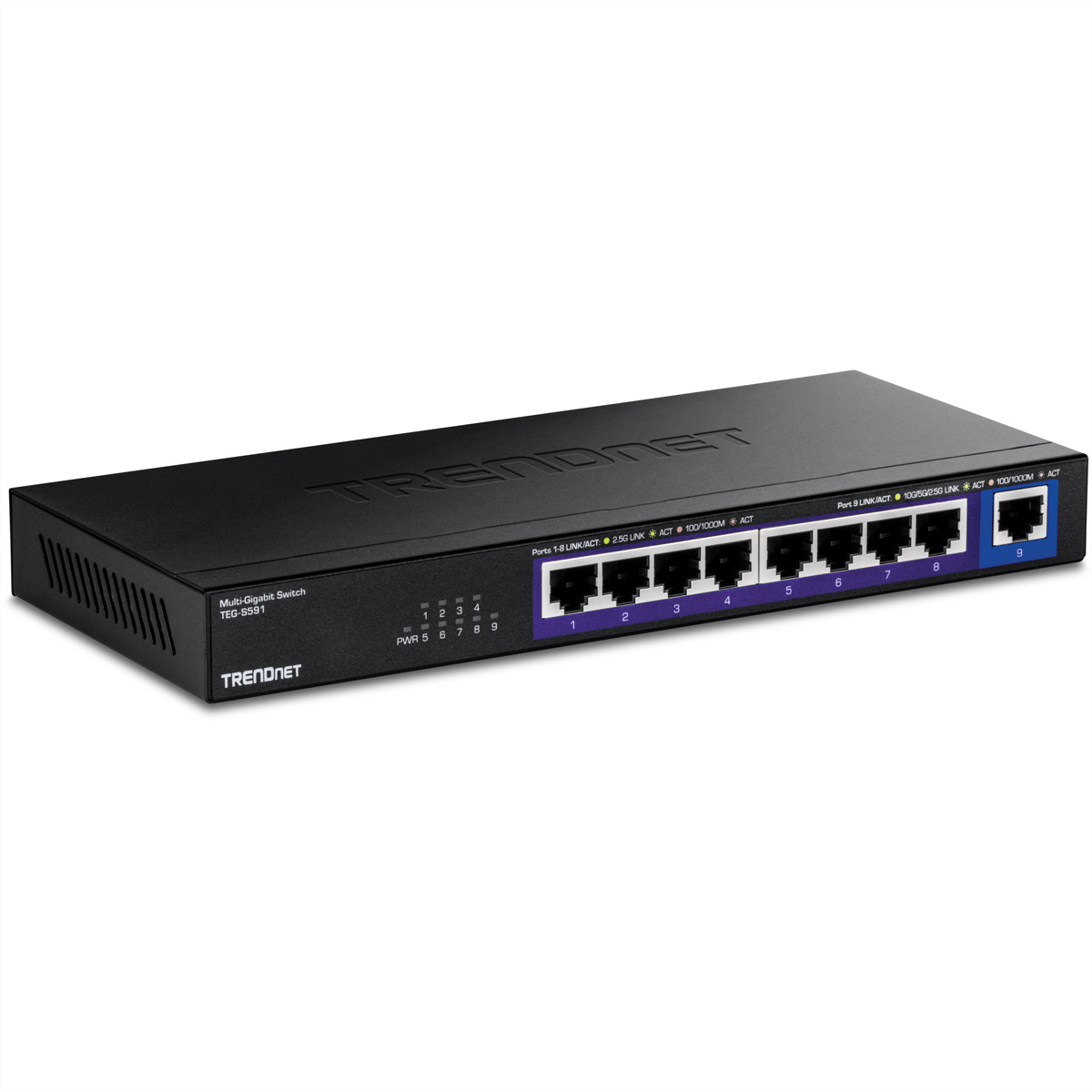 TRENDnet TEG-S591 9-Port Switch, Multi-Gigabit