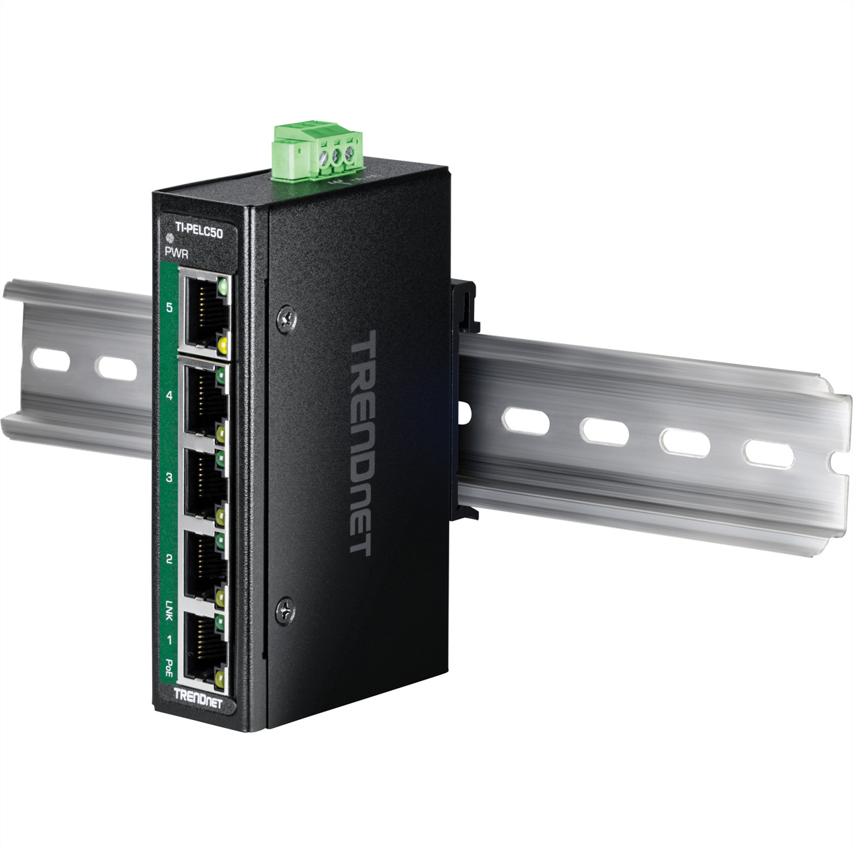 TRENDnet TI-PELC50 5-Port Ethernet PoE+ Industrial Mini  (BILD2)