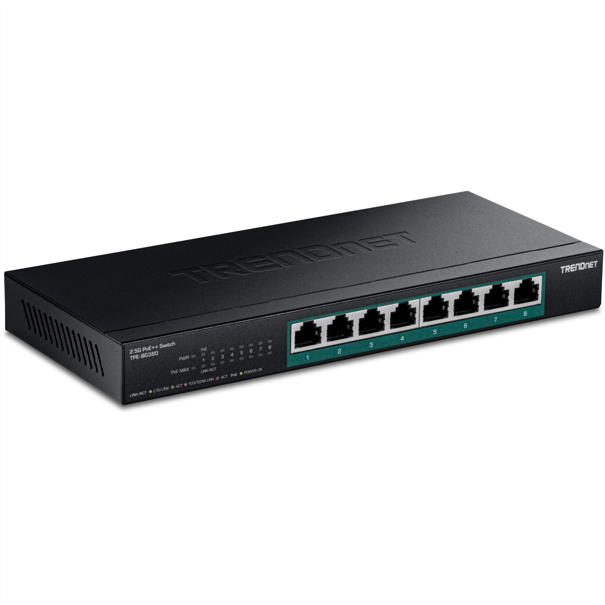 TRENDnet TPE-BG380 Switch 8-Port 2.5G PoE++ TRENDnet TPE-BG380 Switch 8-Port 2.5G PoE++