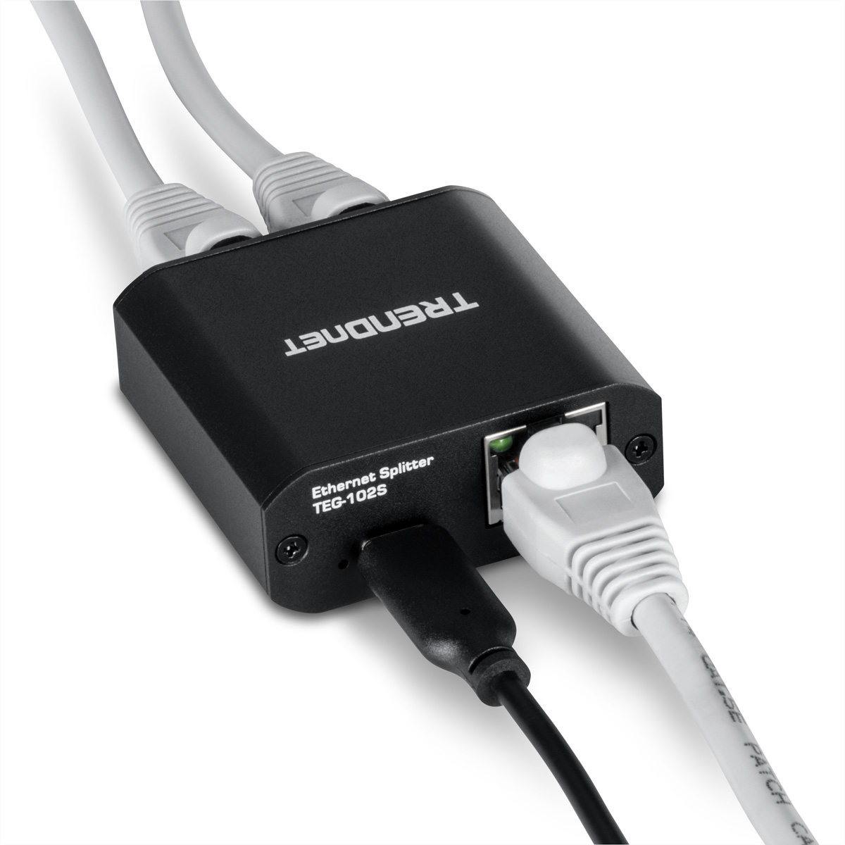 TRENDnet TEG-102S 2-Port-Gigabit-Splitter, mit USB-C-Stromversorgung