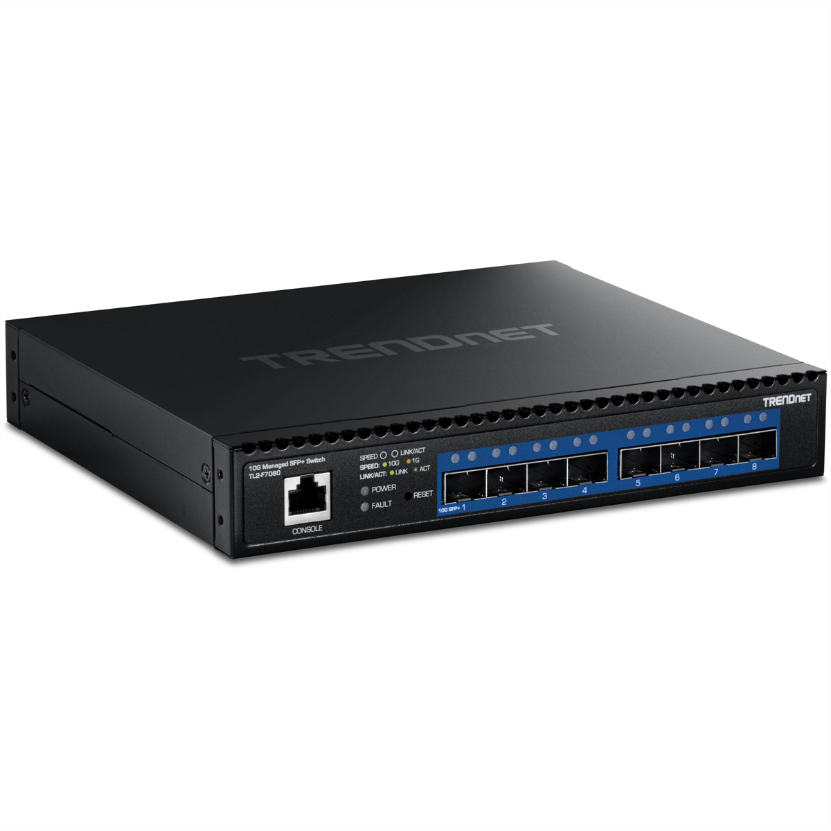 TRENDnet TL2-F7080 Switch 8-Port 10G Layer 2 Managed SFP+