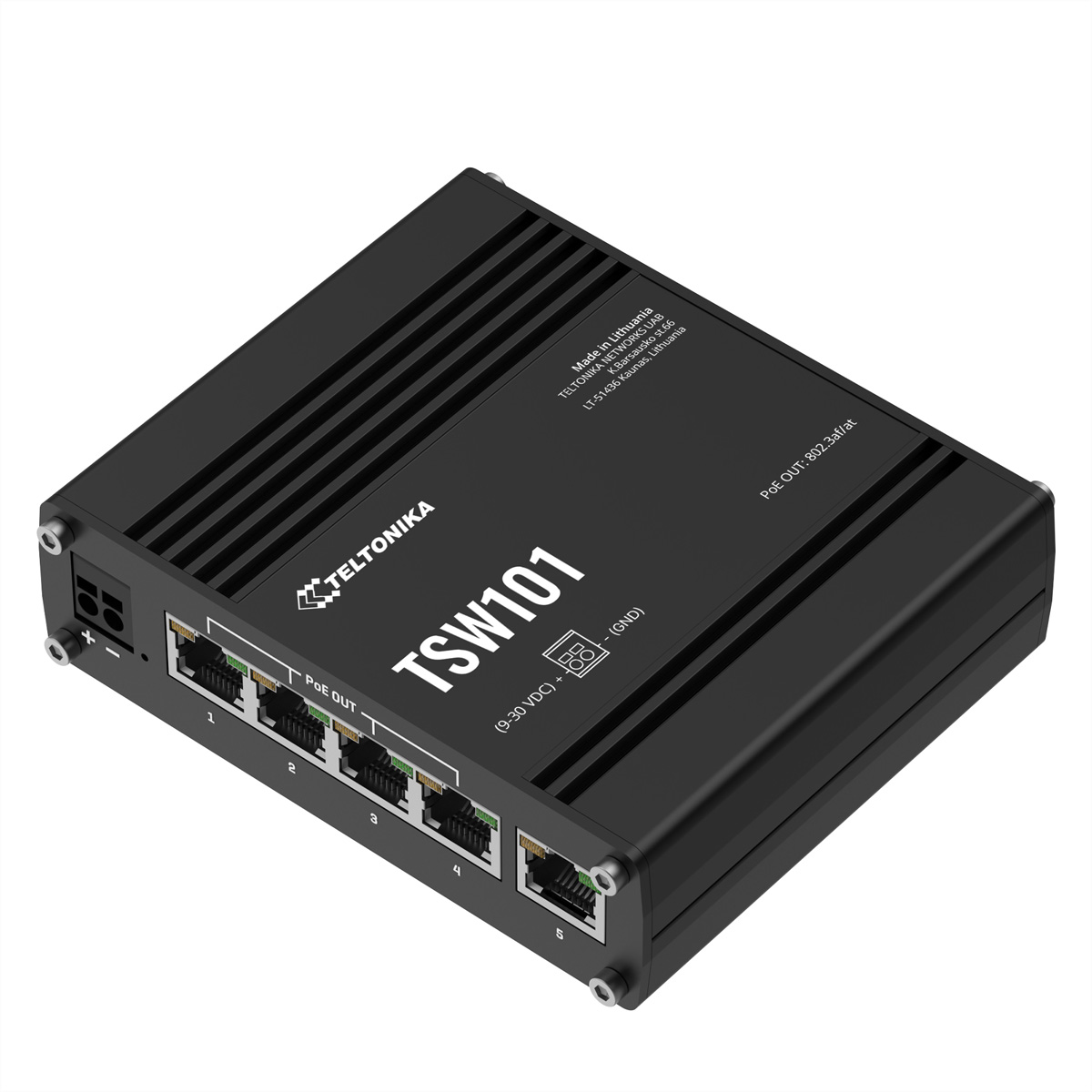 TELTONIKA TSW101 Switch 4xPoE+ Automotive In-Vehicle,  (BILD2)