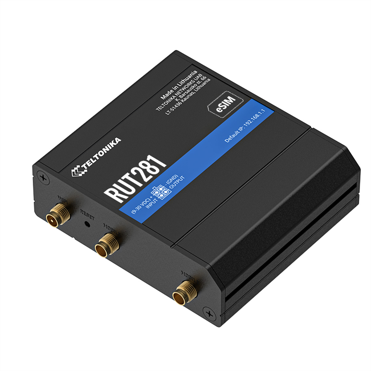 TELTONIKA RUT281 CAT4 LTE Router SIM und eSIM