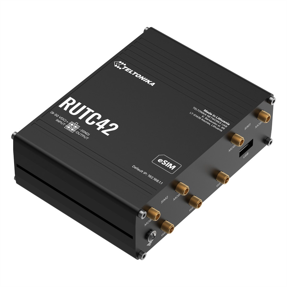 TELTONIKA RUTC42 Dual-eSIM LTE Router Router