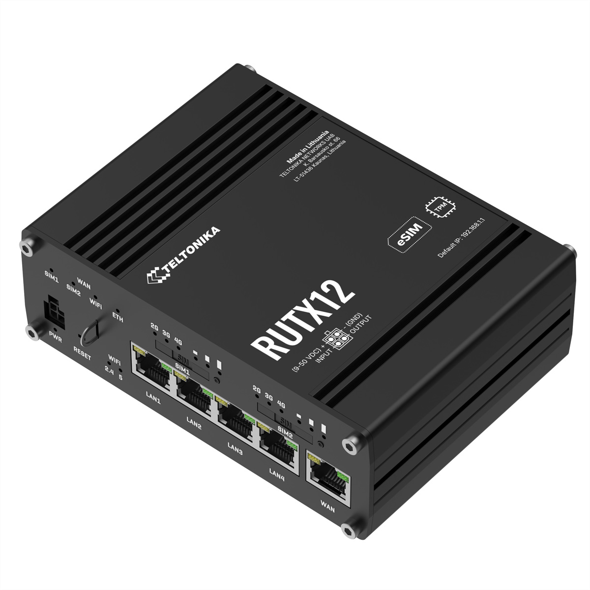 TELTONIKA RUTX12 4G Router eSIM WLAN-Router