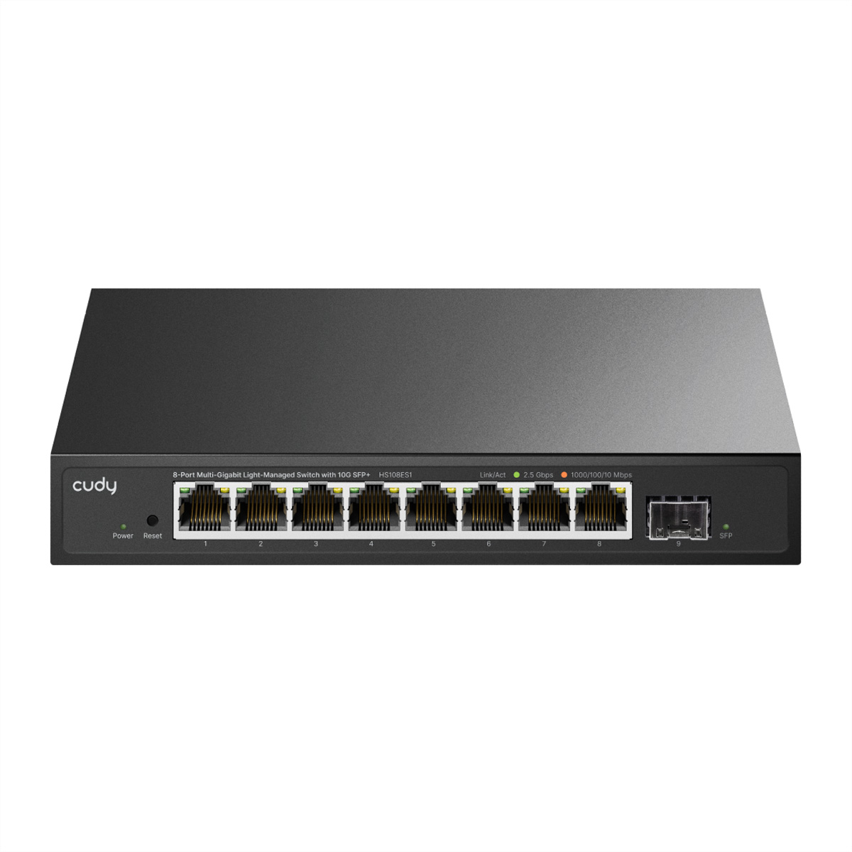 CUDY HS108ES1 8-Port 2.5G Switch Light Managed mit 10G SFP+ Netzwerk-Switch