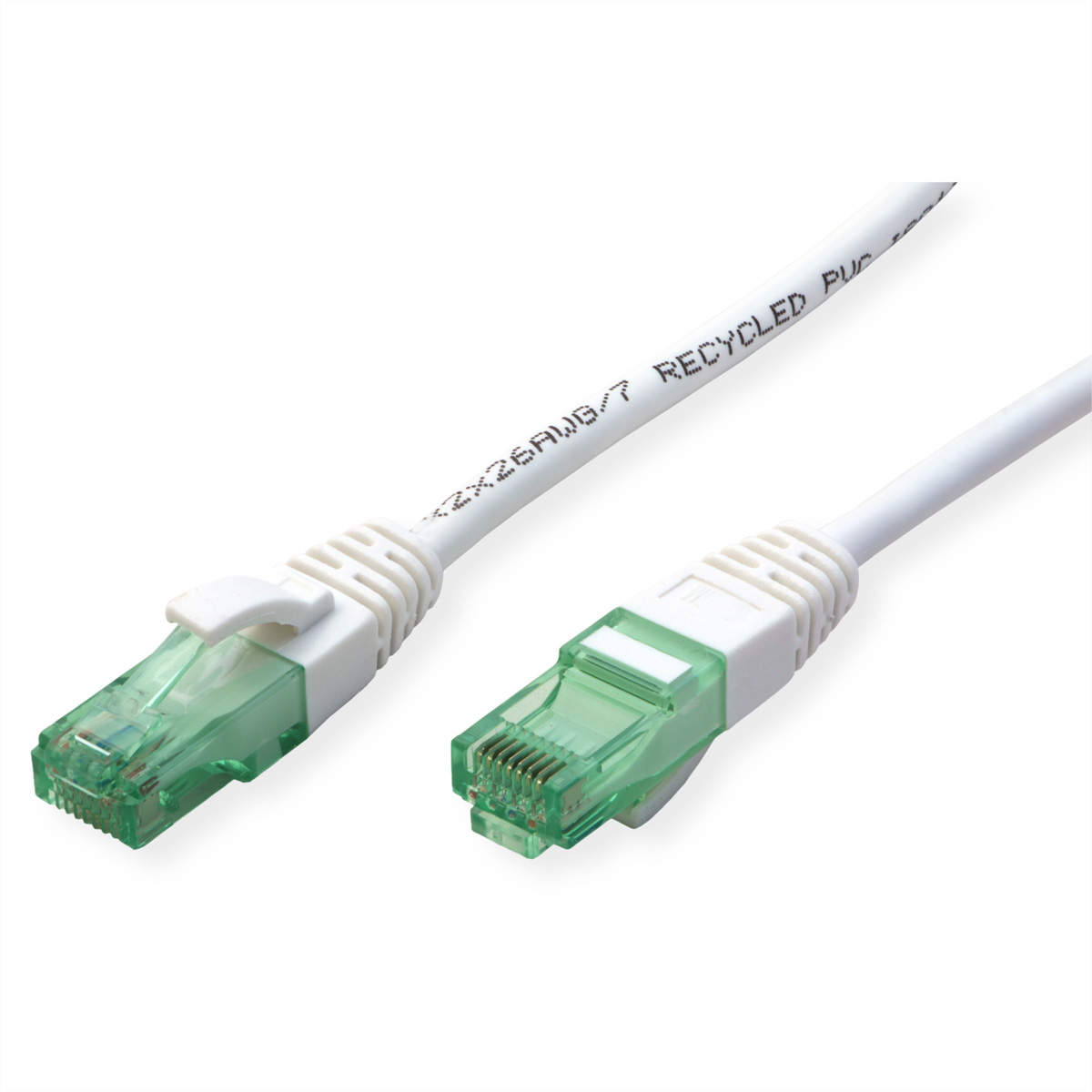 ROLINE RM Patchkabel Kat.6A UTP, weiß, 1 m, ROLINE  (BILD2)