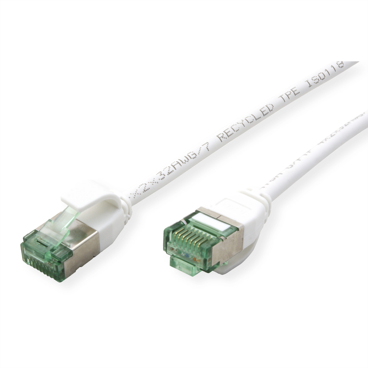 ROLINE RM U/FTP DataCenter Patchkabel Kat.6A (Class EA), slim, weiß, 1 m