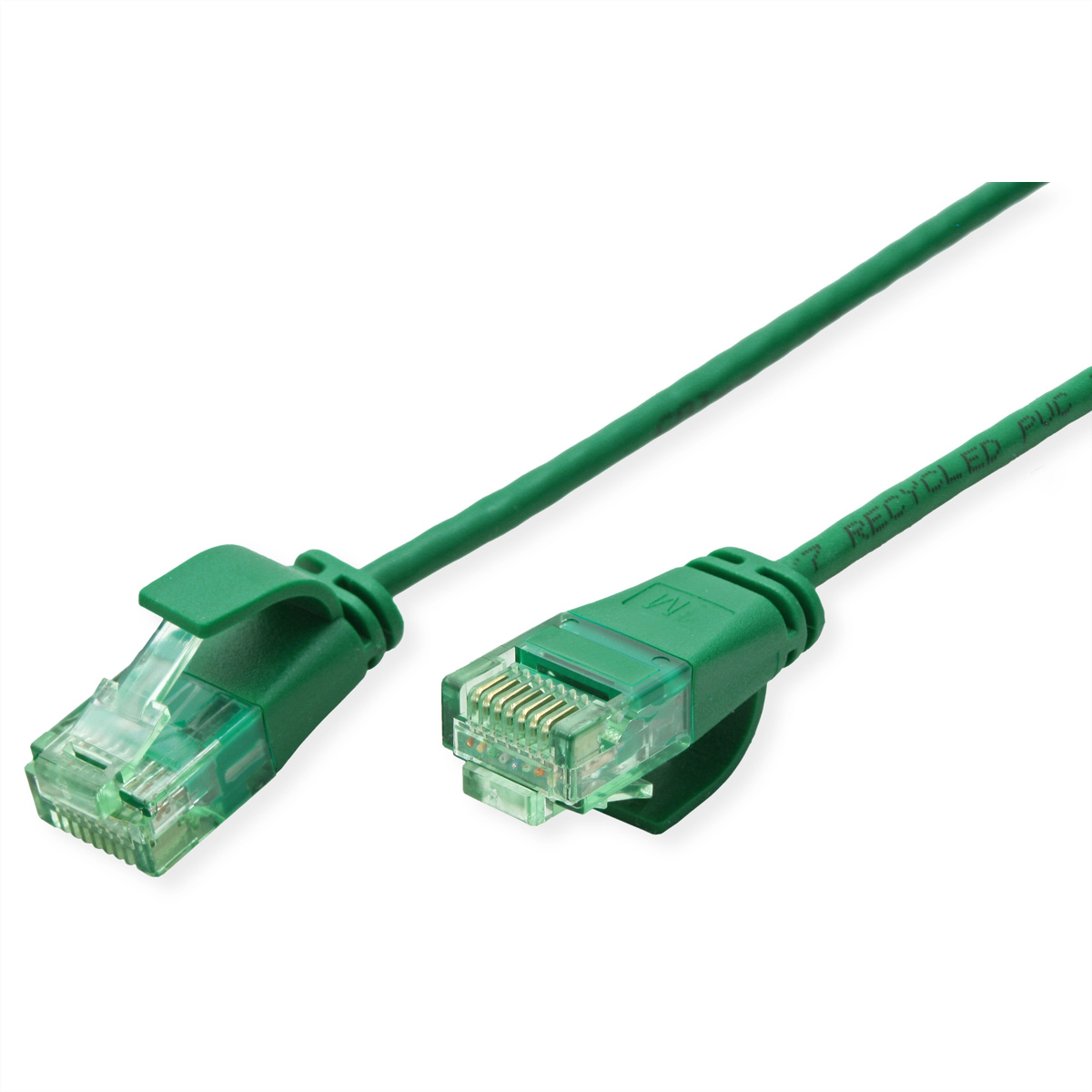 ROLINE RM UTP DataCenter Patchkabel Cat.6A (Class EA), slim, grün, 0,3 m