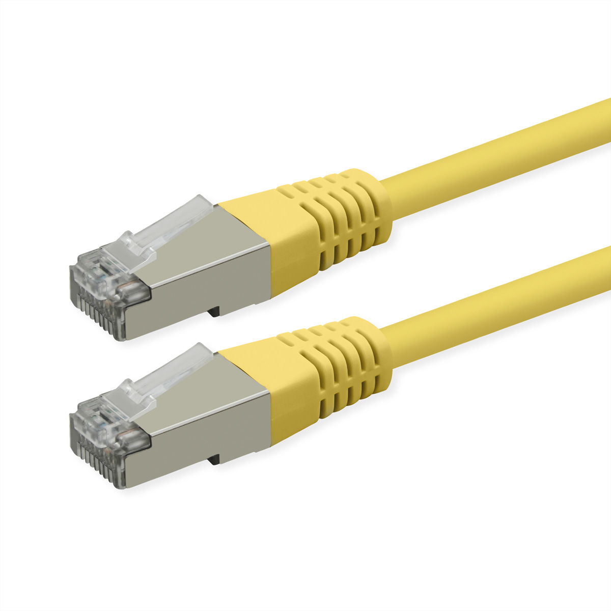 ROLINE Patchkabel Cat.6 (Class E), PoE, S/FTP (PiMF), gelb, 0,3 m S/FTP Patchkabel (PiMF)