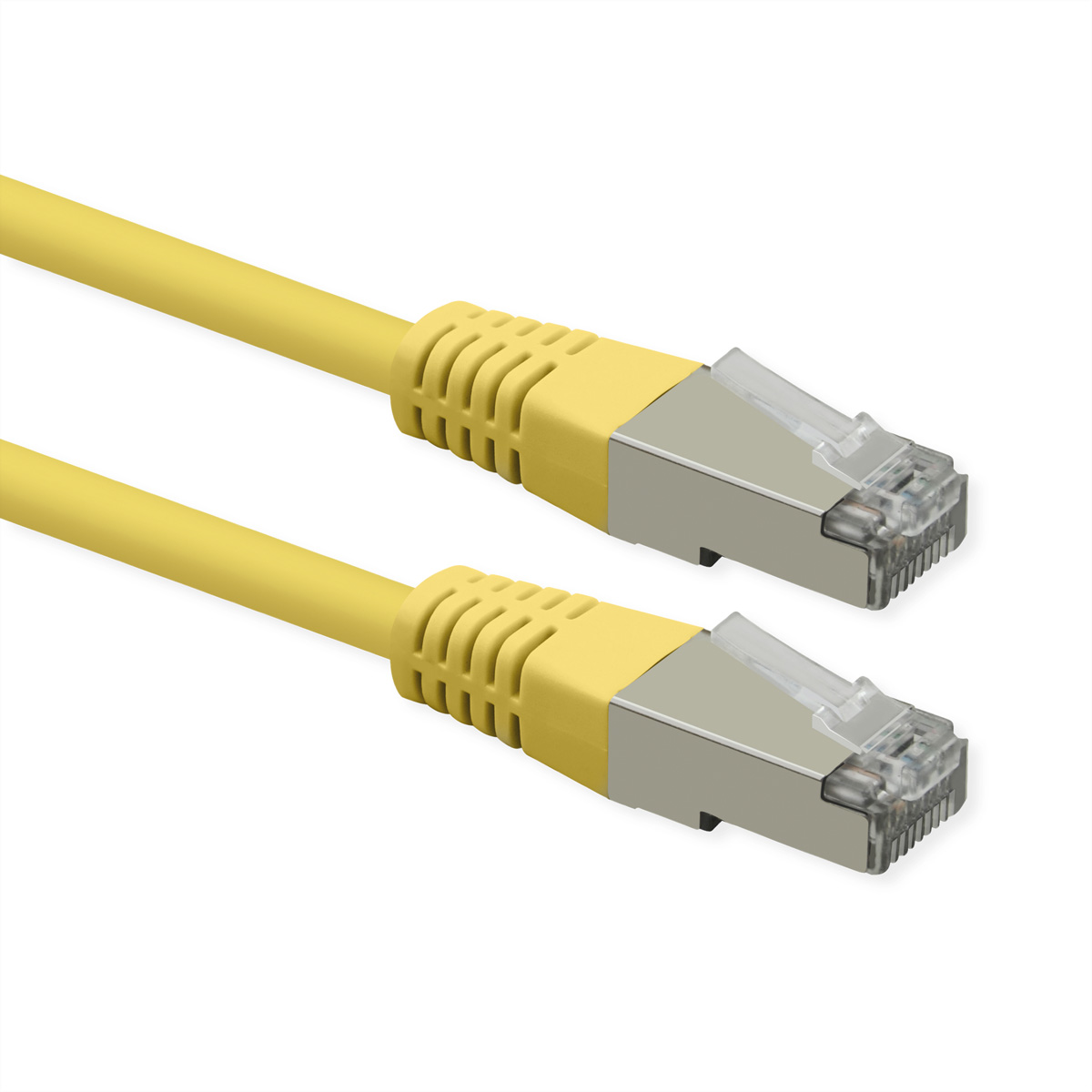 ROLINE Patchkabel Cat.6 (Class E), PoE, S/FTP (PiMF), gelb, 0,3 m