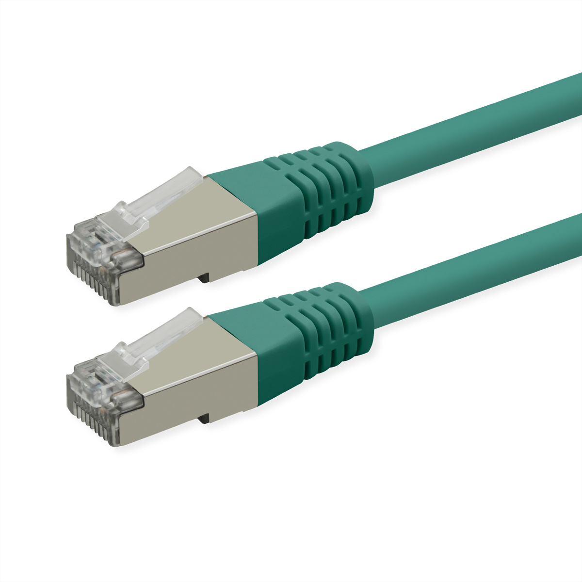 ROLINE Patchkabel Cat.6 (Class E), PoE, S/FTP (PiMF), grün, 0,3 m S/FTP Patchkabel (PiMF)