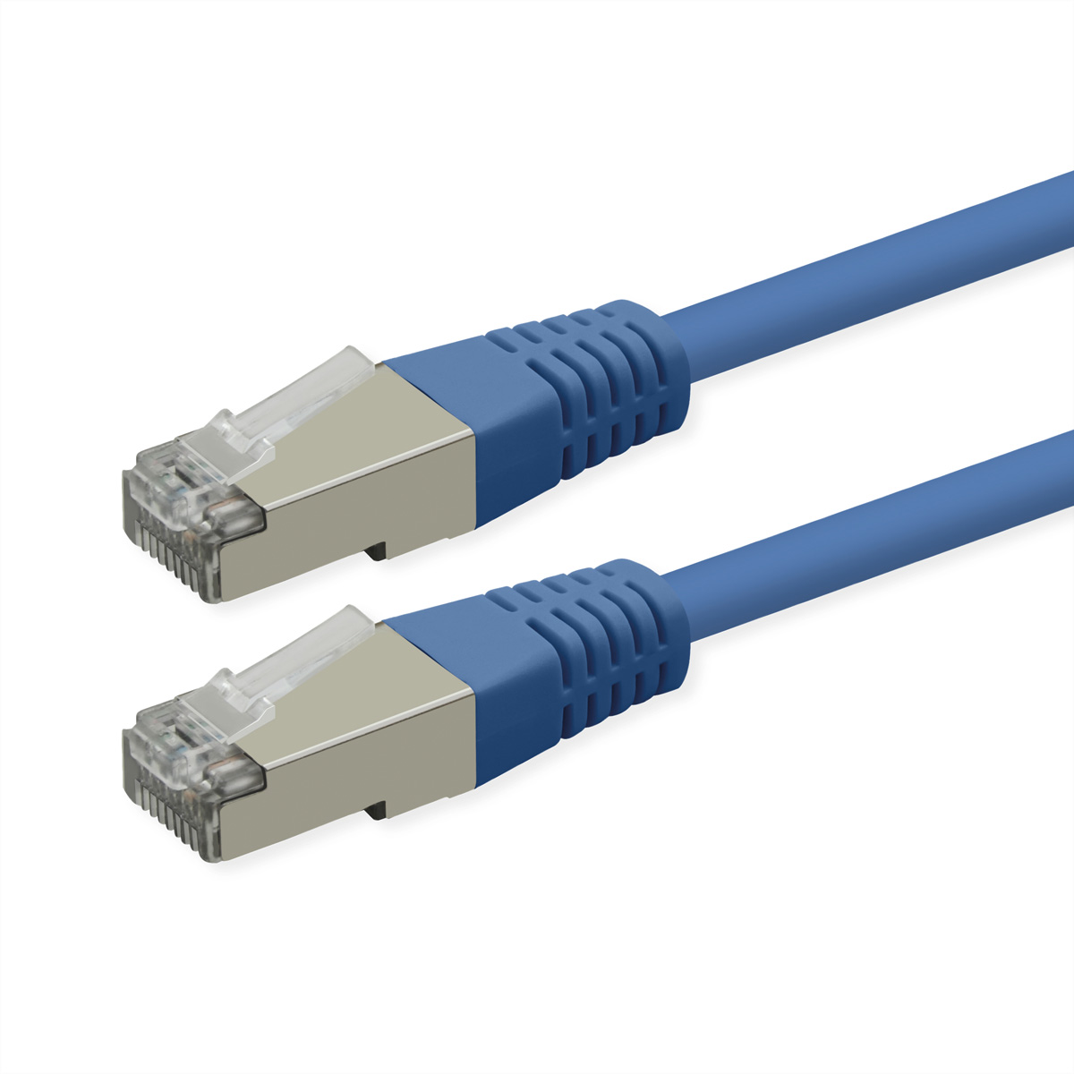 ROLINE Patchkabel Cat.6 (Class E), PoE, S/FTP (PiMF), blau, 0,3 m S/FTP Patchkabel (PiMF)