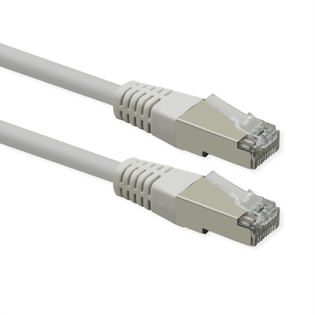ROLINE Patchkabel Cat.6 (Class E), PoE, S/FTP (PiMF), weiß, 0,5 m