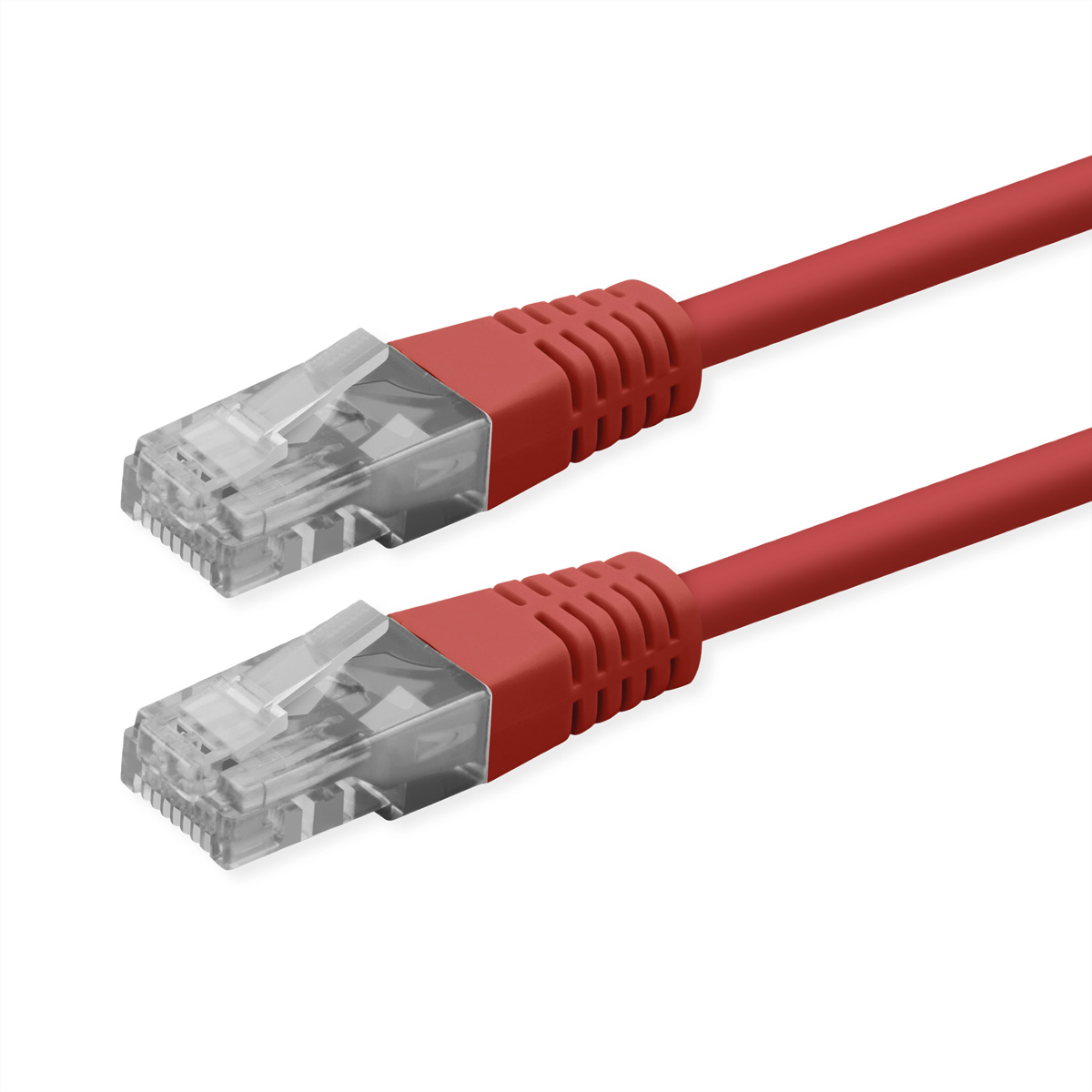 ROLINE Patchkabel Cat.6 (Class E), UTP, PoE, rot, 0,3 m U/UTP Patchkabel