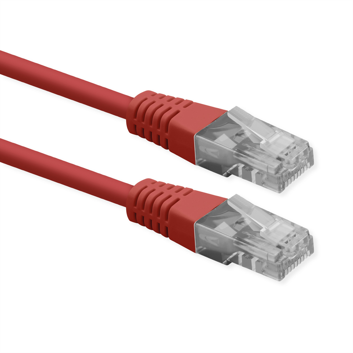 ROLINE Patchkabel Cat.6 (Class E), UTP, PoE, rot, 0,3 m