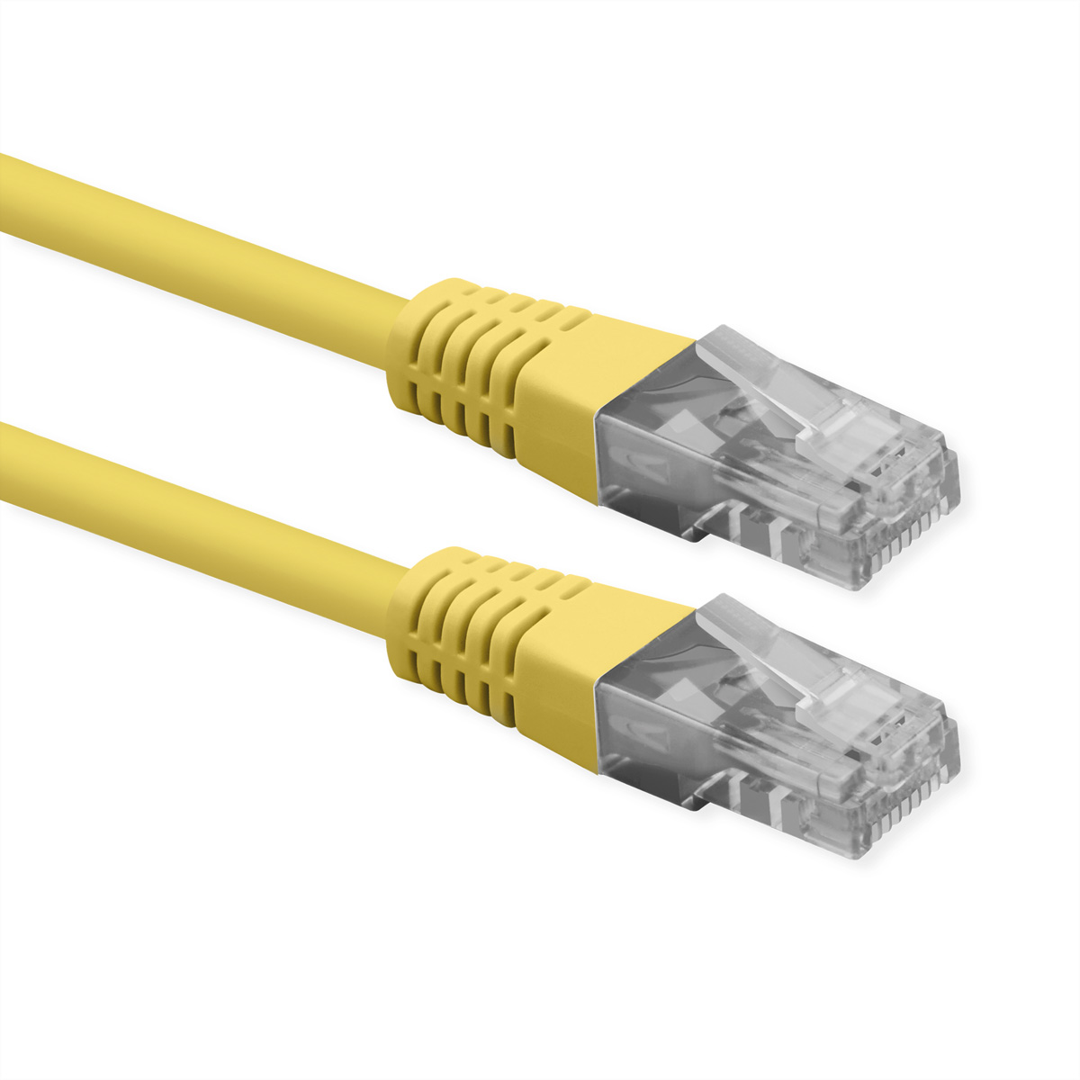 ROLINE Patchkabel Cat.6 (Class E), UTP, PoE, gelb, 0,3 m
