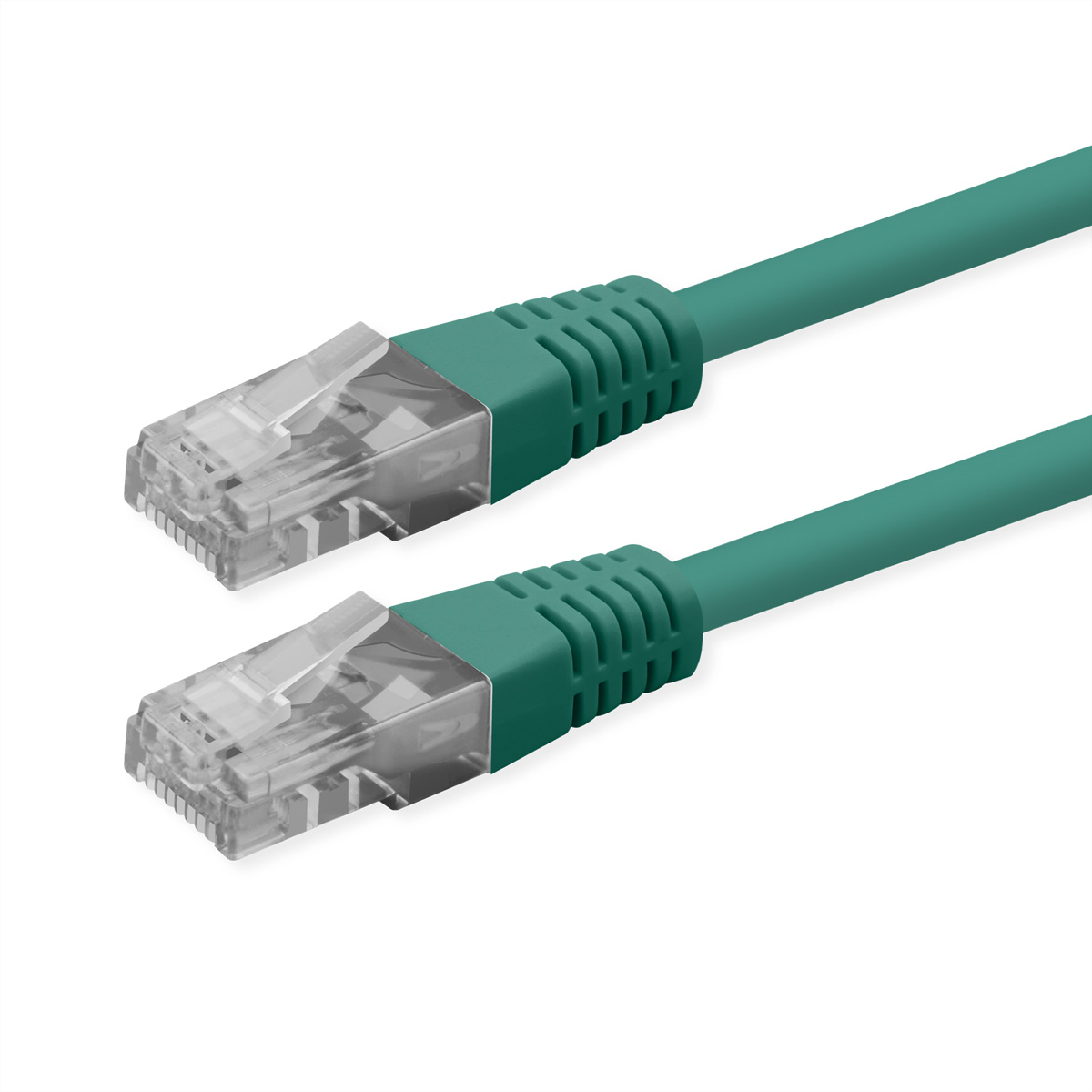 ROLINE Patchkabel Cat.6 (Class E), UTP, PoE, grün, 0,3 m U/UTP Patchkabel
