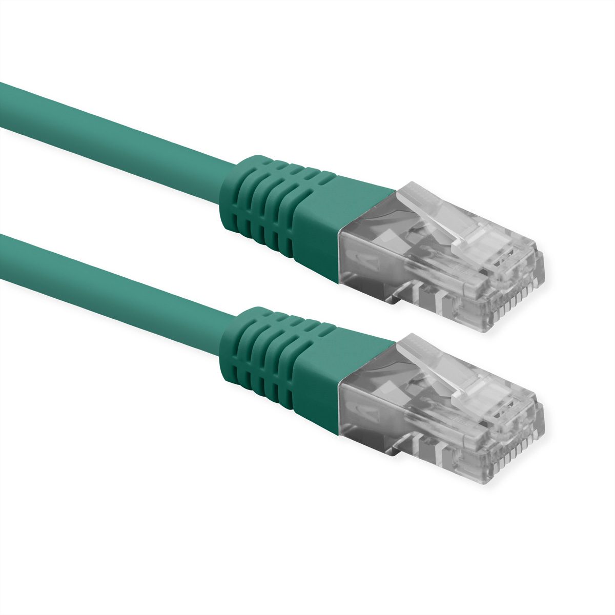 ROLINE Patchkabel Cat.6 (Class E), UTP, PoE, grün, 0,3 m
