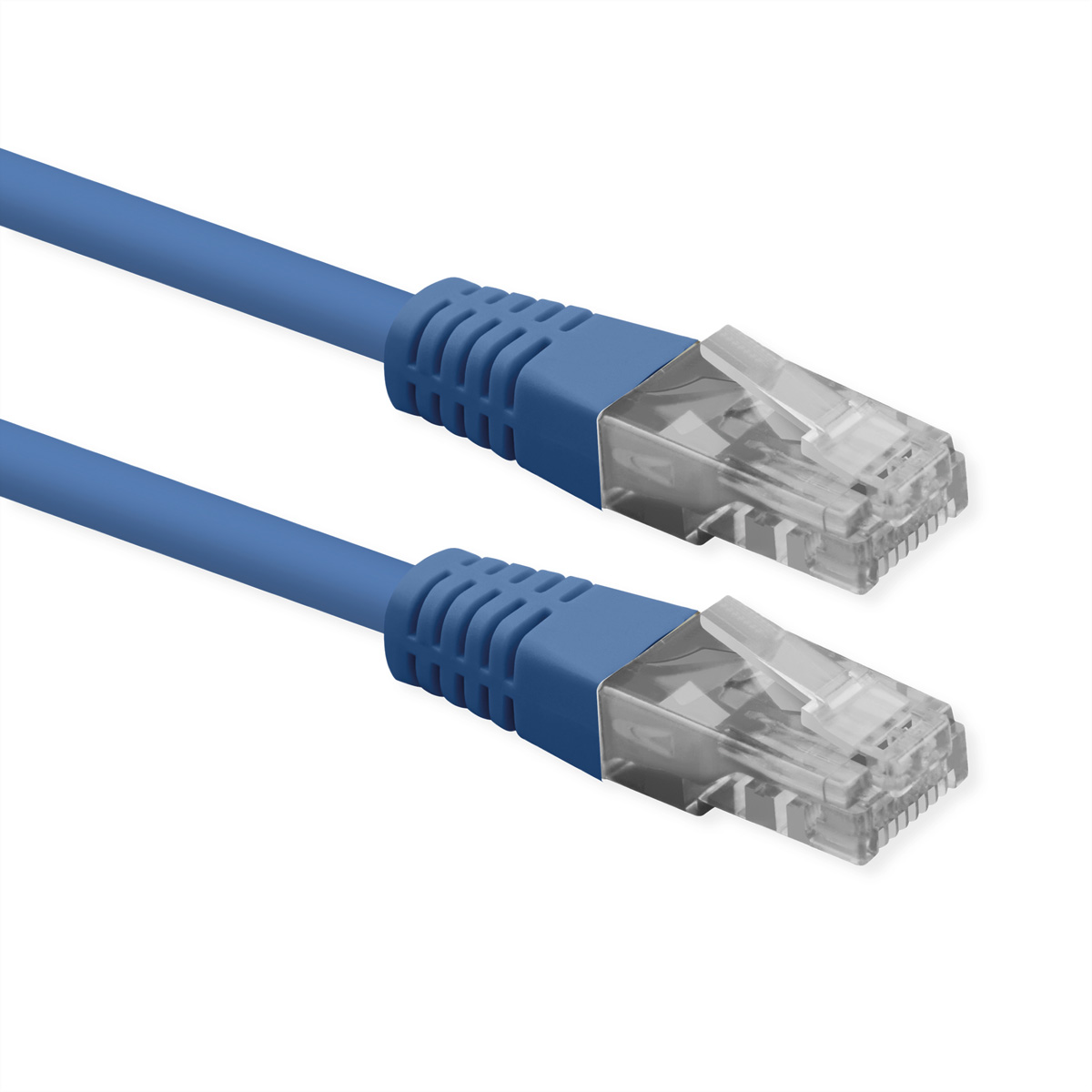 ROLINE Patchkabel Cat.6 (Class E), UTP, PoE, blau, 0,3 m