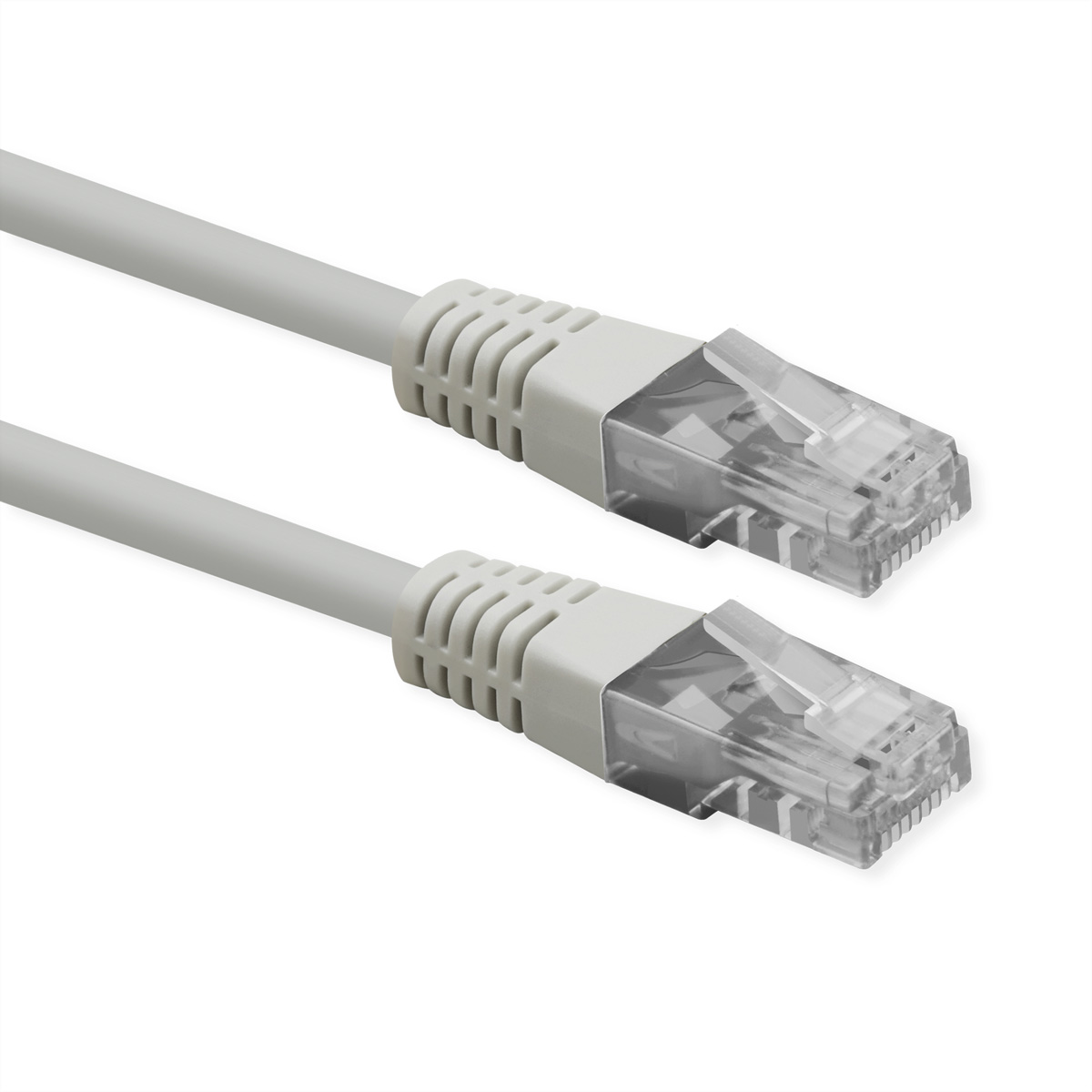 ROLINE Patchkabel Cat.6 (Class E), UTP, PoE, weiß, 0,3 m