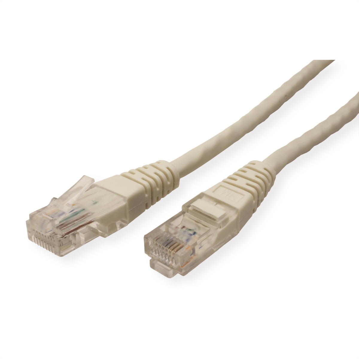 STANDARD UTP-Patchkabel konf. Cat.6 (Class E), beige, 0,5 m