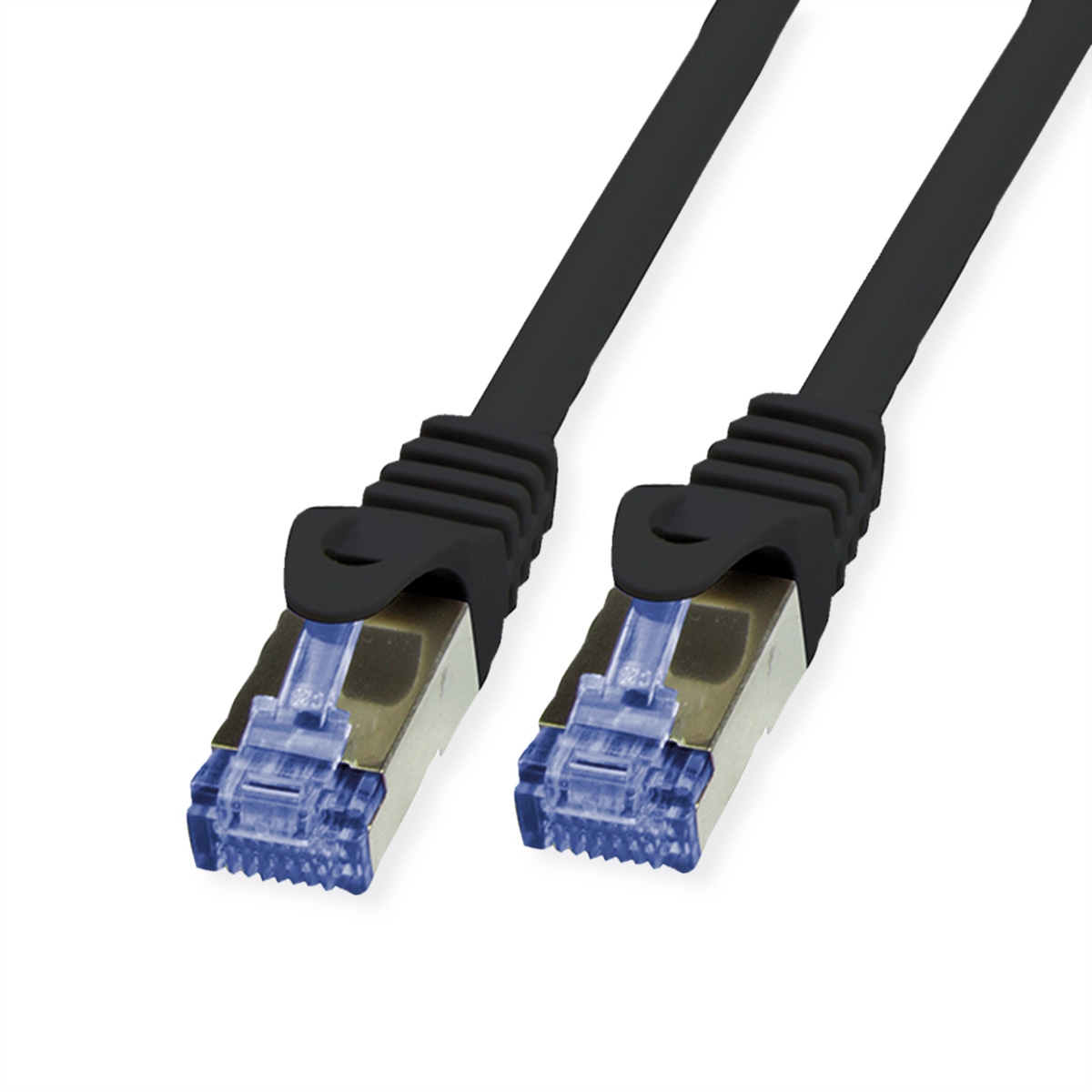 VALUE Outdoor Patchkabel Kat.6A (Class EA) S/FTP (PiMF), Massivdraht, LSOH, schwarz, 30 m