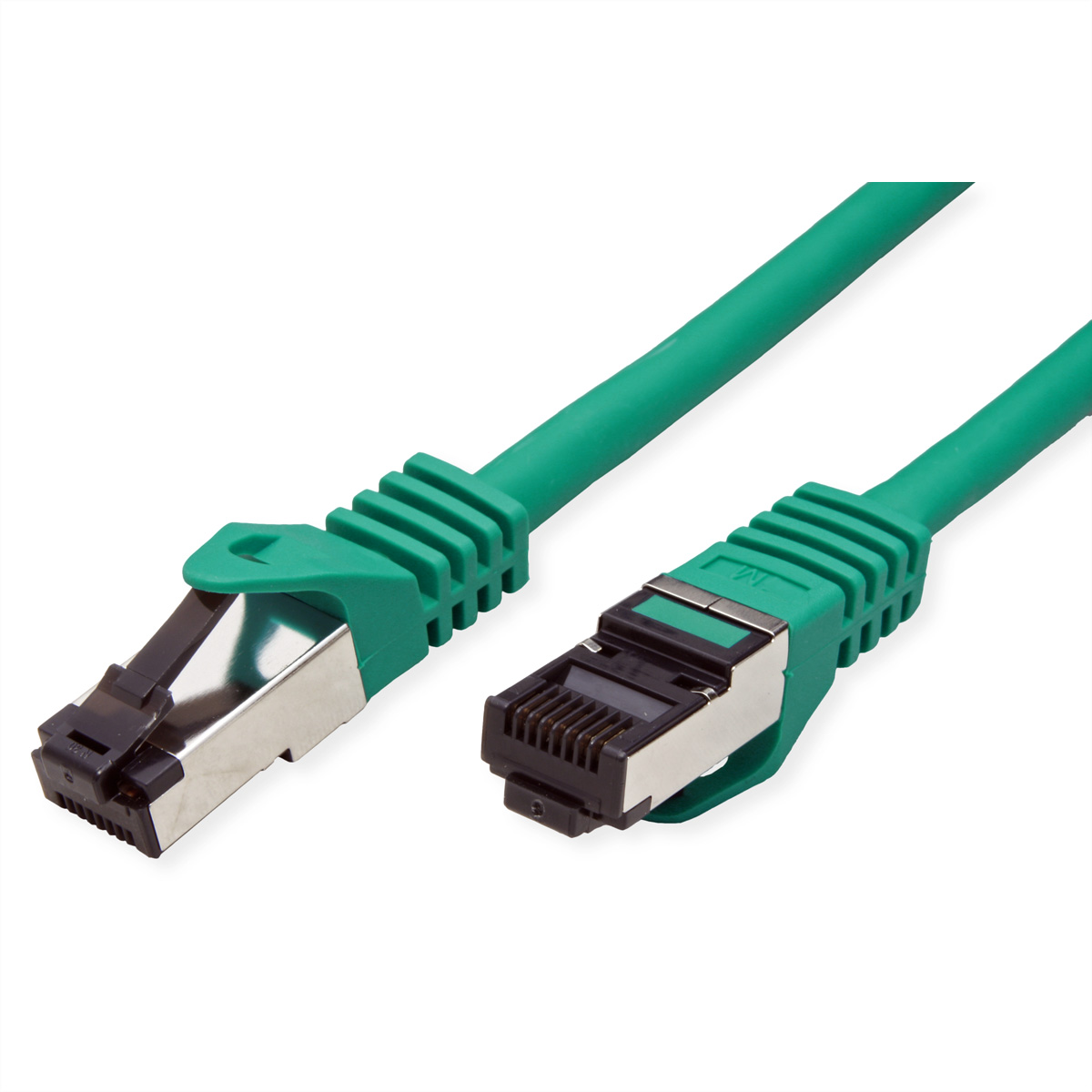 VALUE S/FTP-(PiMF-) Patchkabel Cat.8 (Class I), LSOH, Litzendraht, grün, 1 m