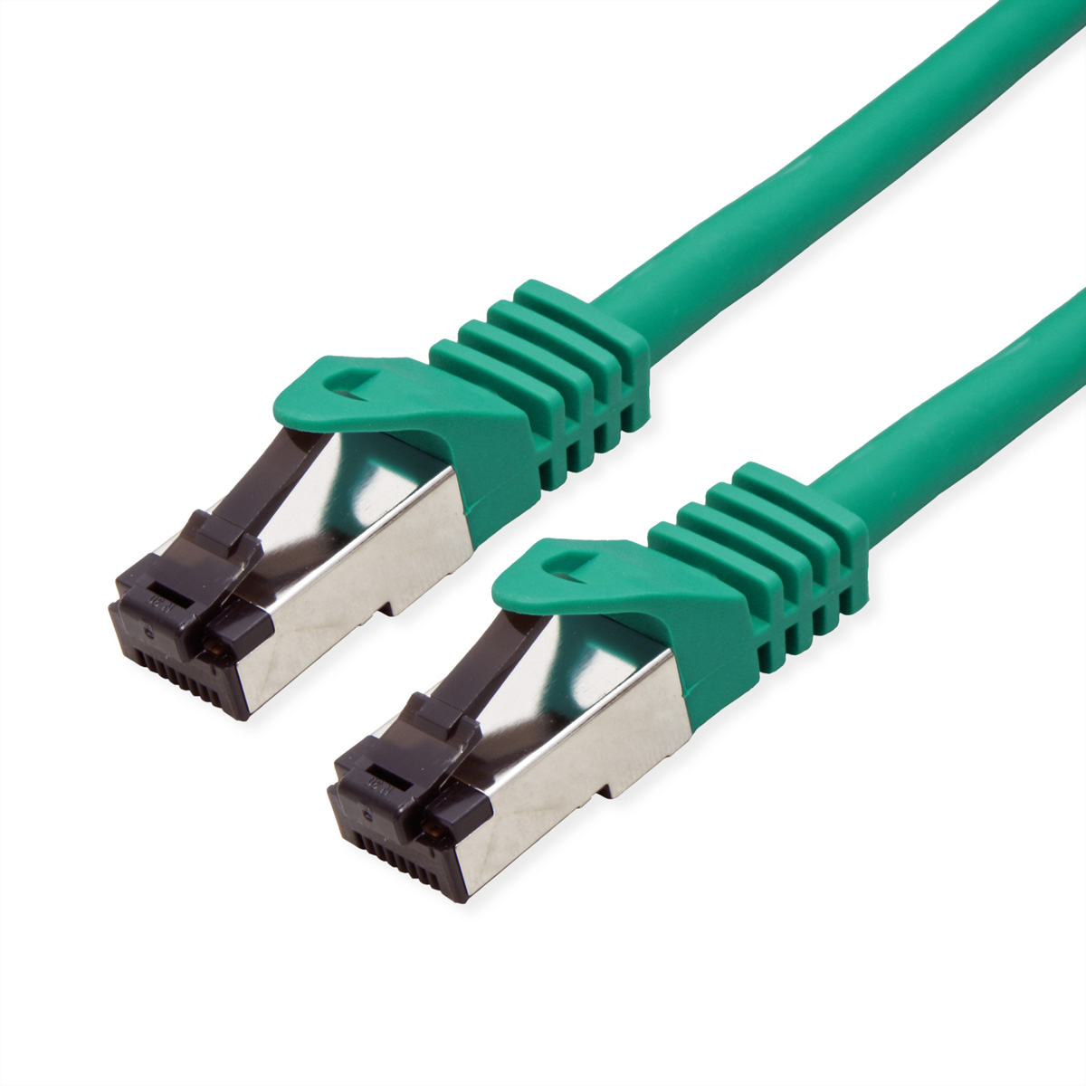 VALUE S/FTP-(PiMF-) Patchkabel Cat.8 (Class I), LSOH, Litzendraht, grün, 1 m