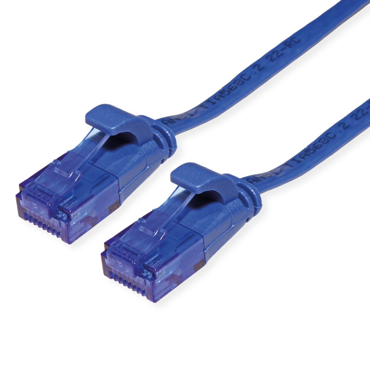 VALUE 21992051 RJ45 Netzwerkkabel, Patchkabel CAT 6a U/UTP 1.00 m Blau 1 St.