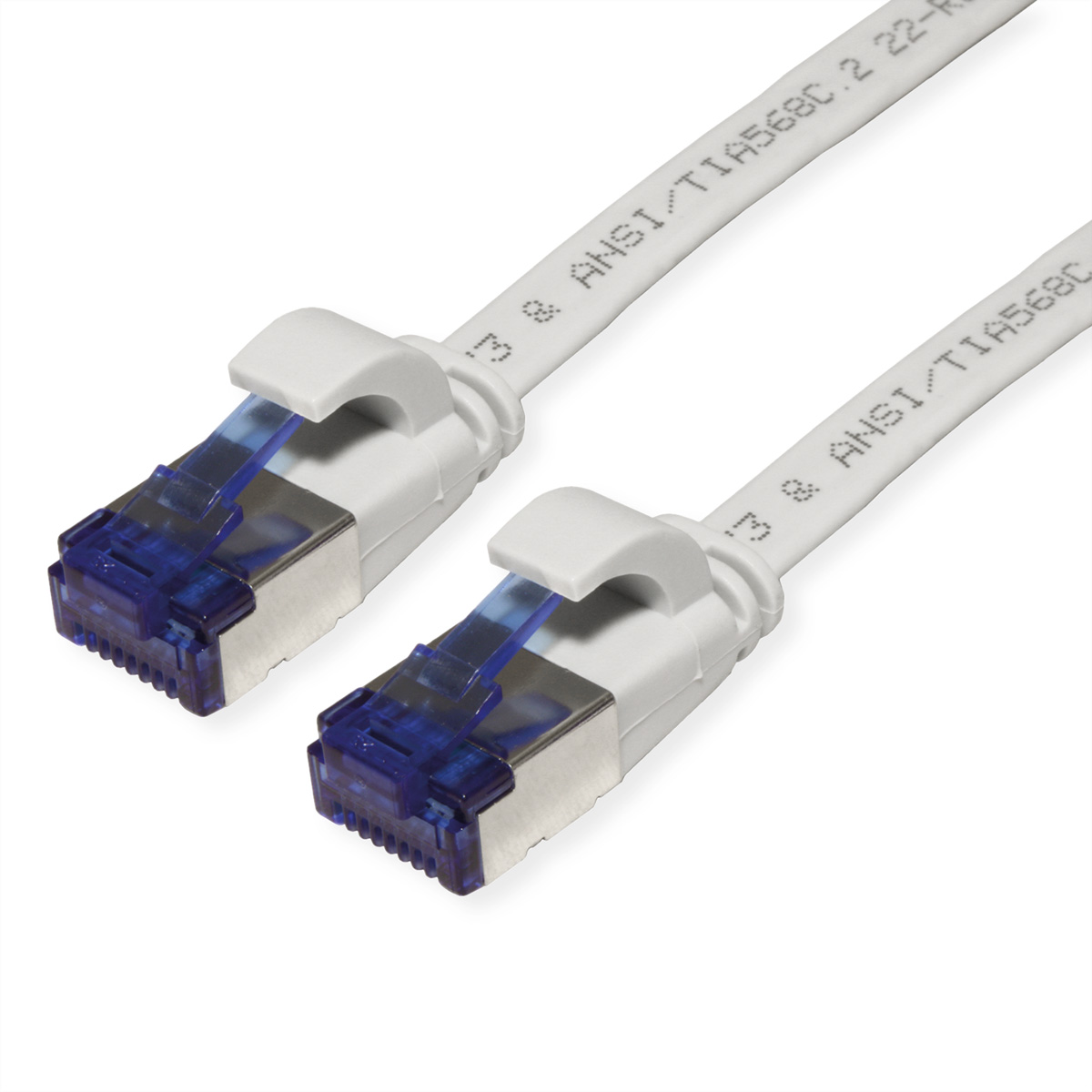 VALUE 21992110 RJ45 Netzwerkkabel, Patchkabel CAT 6a F/UTP 0.50 m Grau 1 St.