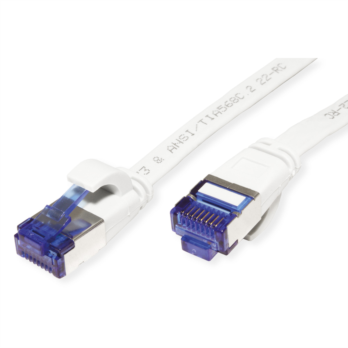 VALUE 21992162 RJ45 Netzwerkkabel, Patchkabel CAT 6a F/UTP 2.00 m Weiß 1 St.