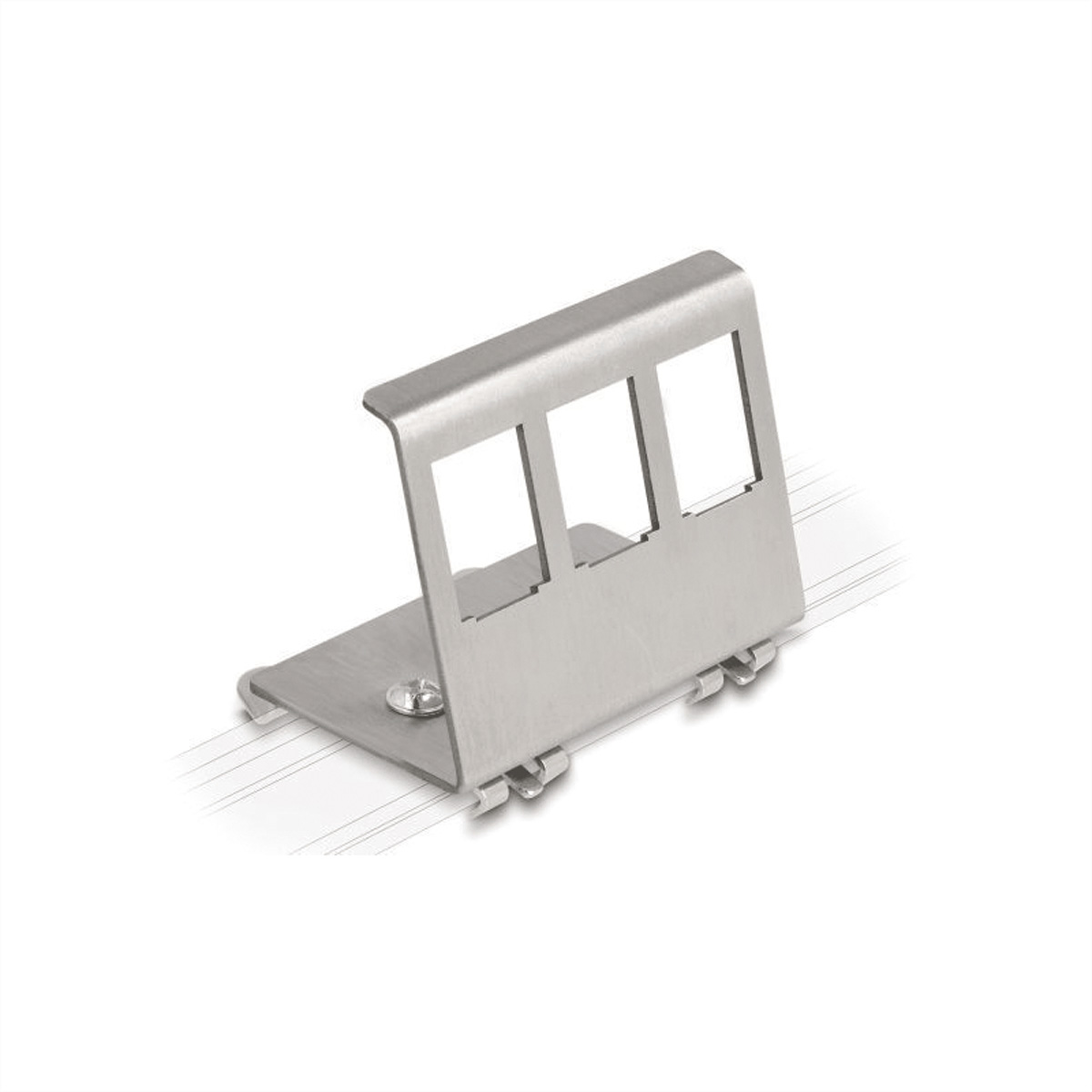 VALUE Hutschienen-Adapter unbestückt, für 3 Keystones