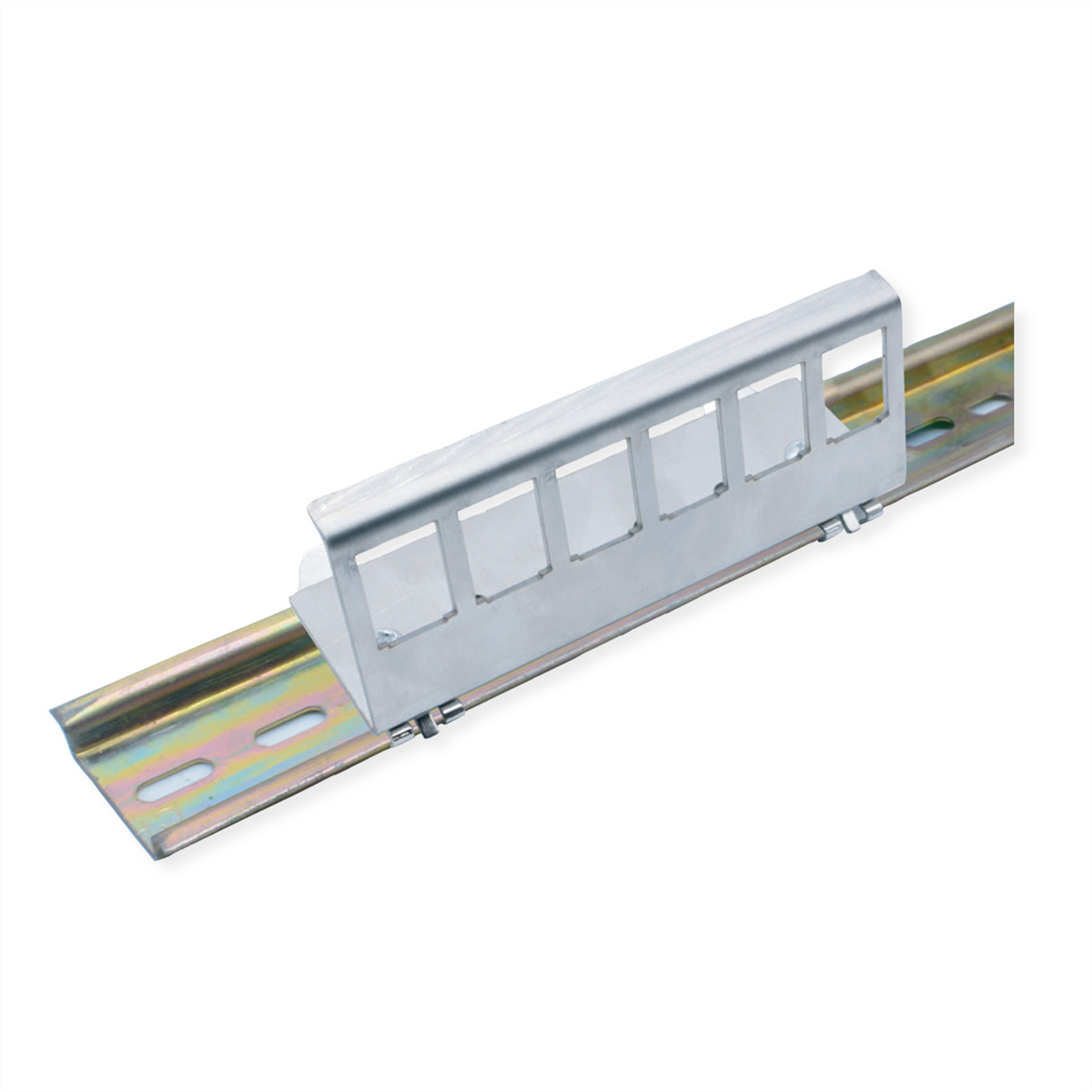 VALUE Hutschienen-Adapter unbestückt, für 6 Keystones