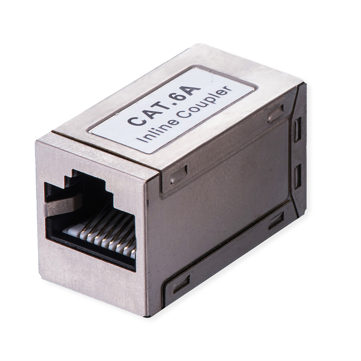 VALUE RJ-45 Kupplung geschirmt, Cat.6A (Class EA), silberfarben