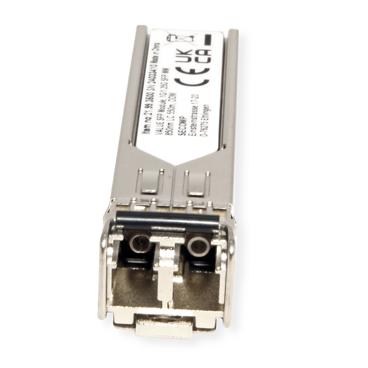 VALUE SFP Modul (MiniGBIC) SX/LC, 1/1,25G, Multimode 850nm, max. 550m