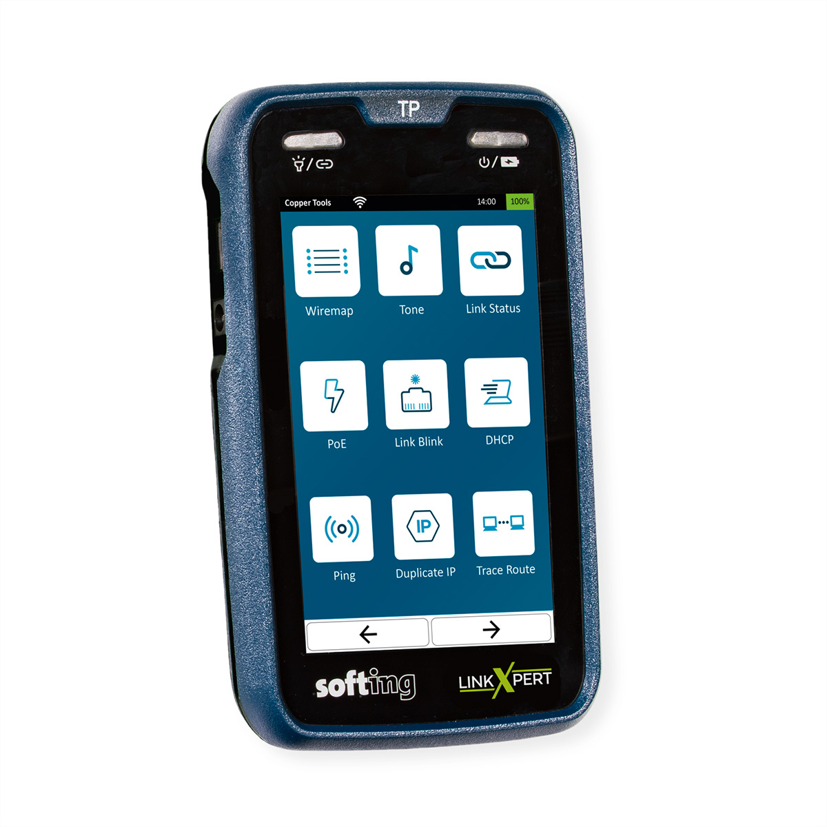 SOFTING LinkXpert TP, Multitool zum einfachen Testen von Twisted-Pair-LAN-Netzwerken