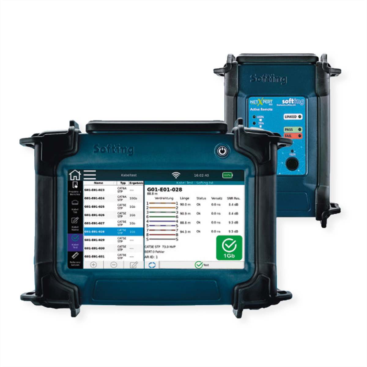 SOFTING NetXpert XG2 1G NW-/Kabel-Qualifizierer, für Cu- und optional LWL-Kabel