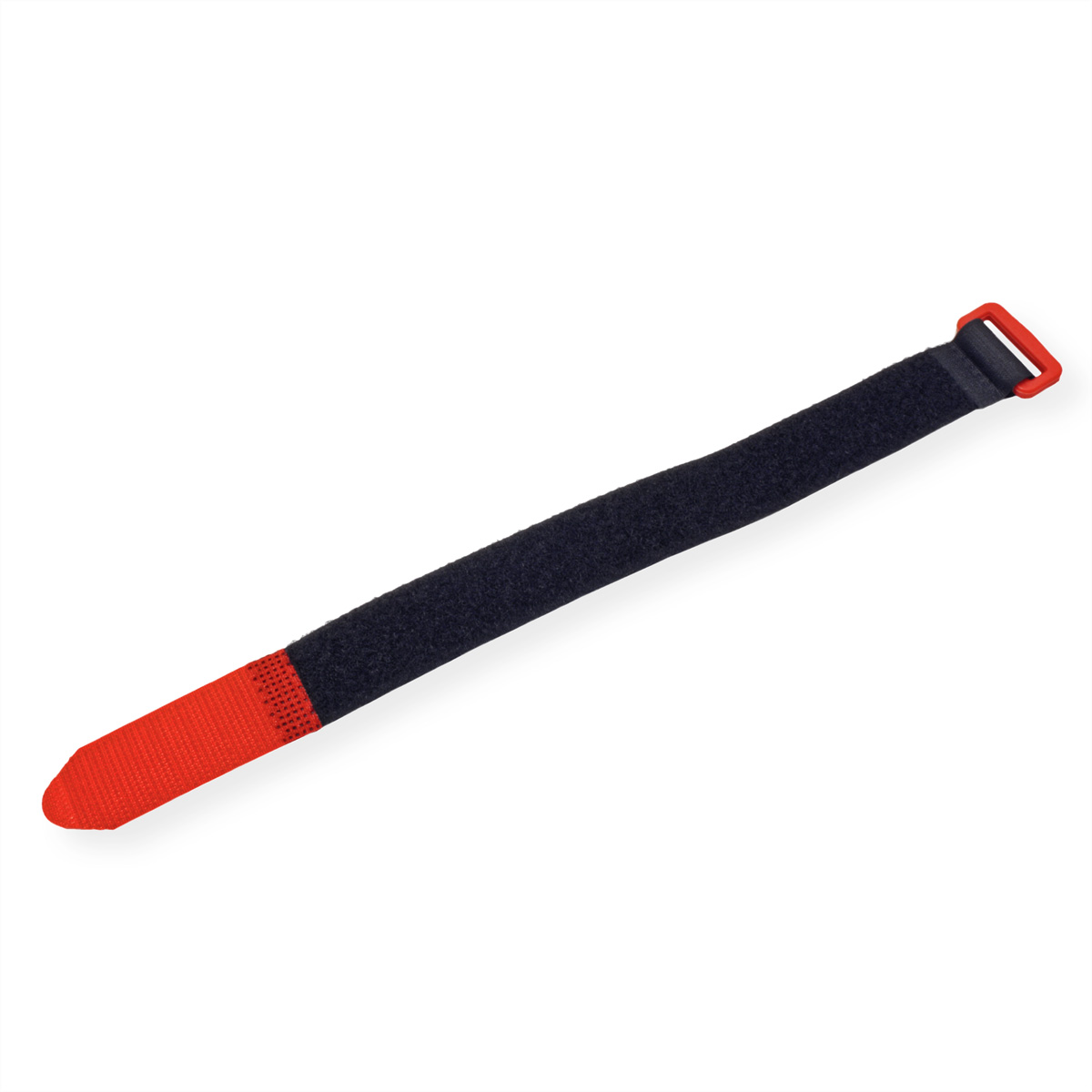 VELCRO® Klettband mit Öse, 25mm, 10Stk., schwarz, 30 cm