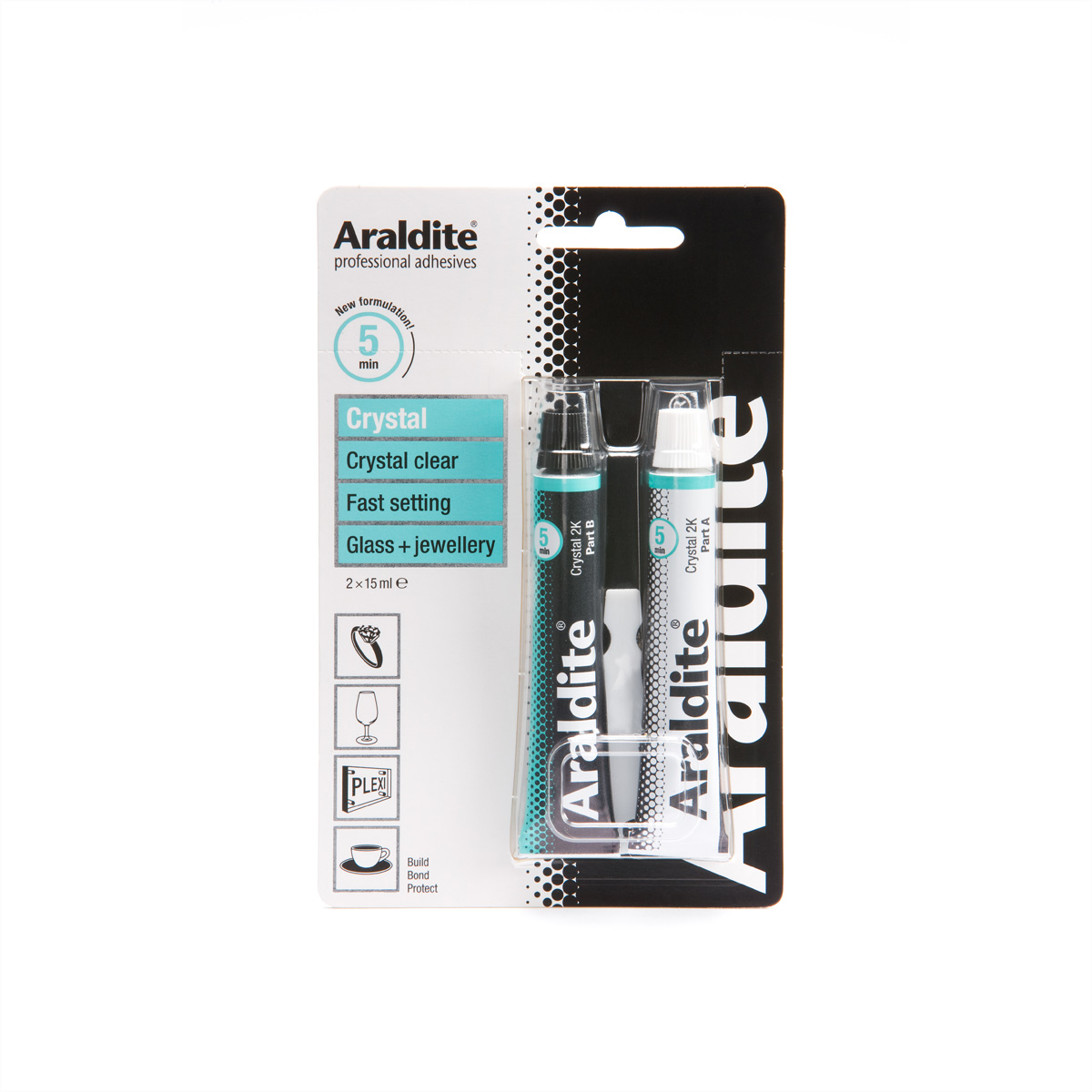 ARALDITE® Zweikomponentenklebstoffe Crystal - 15ml x 2  (BILD1)