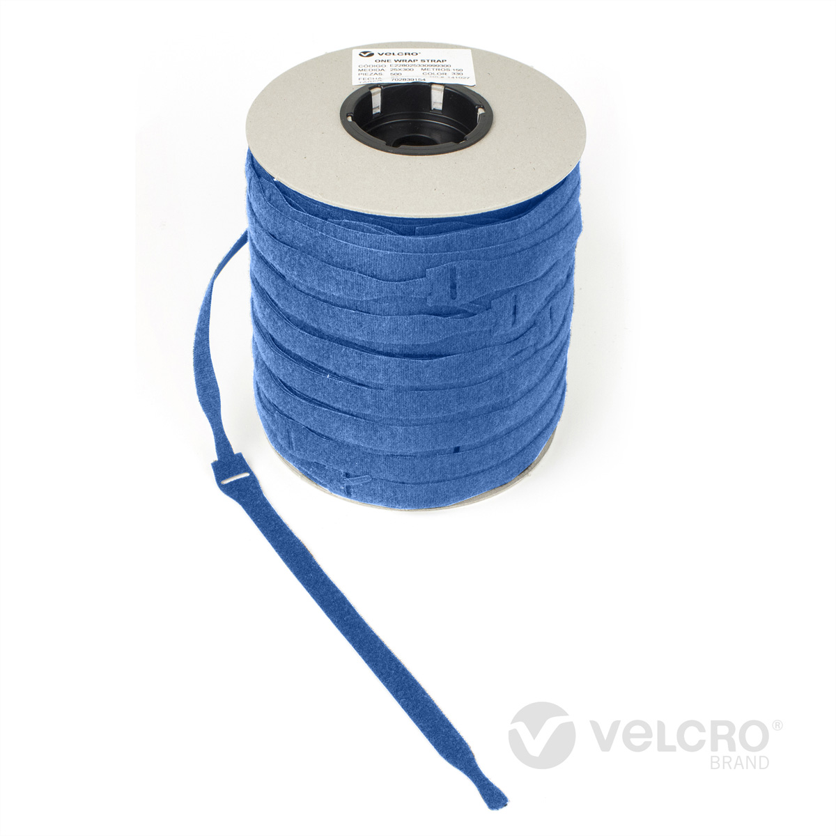VELCRO® One Wrap® Strap 20mm x 200mm, 750 Stück, blau Kennzeichnung und Befestigung