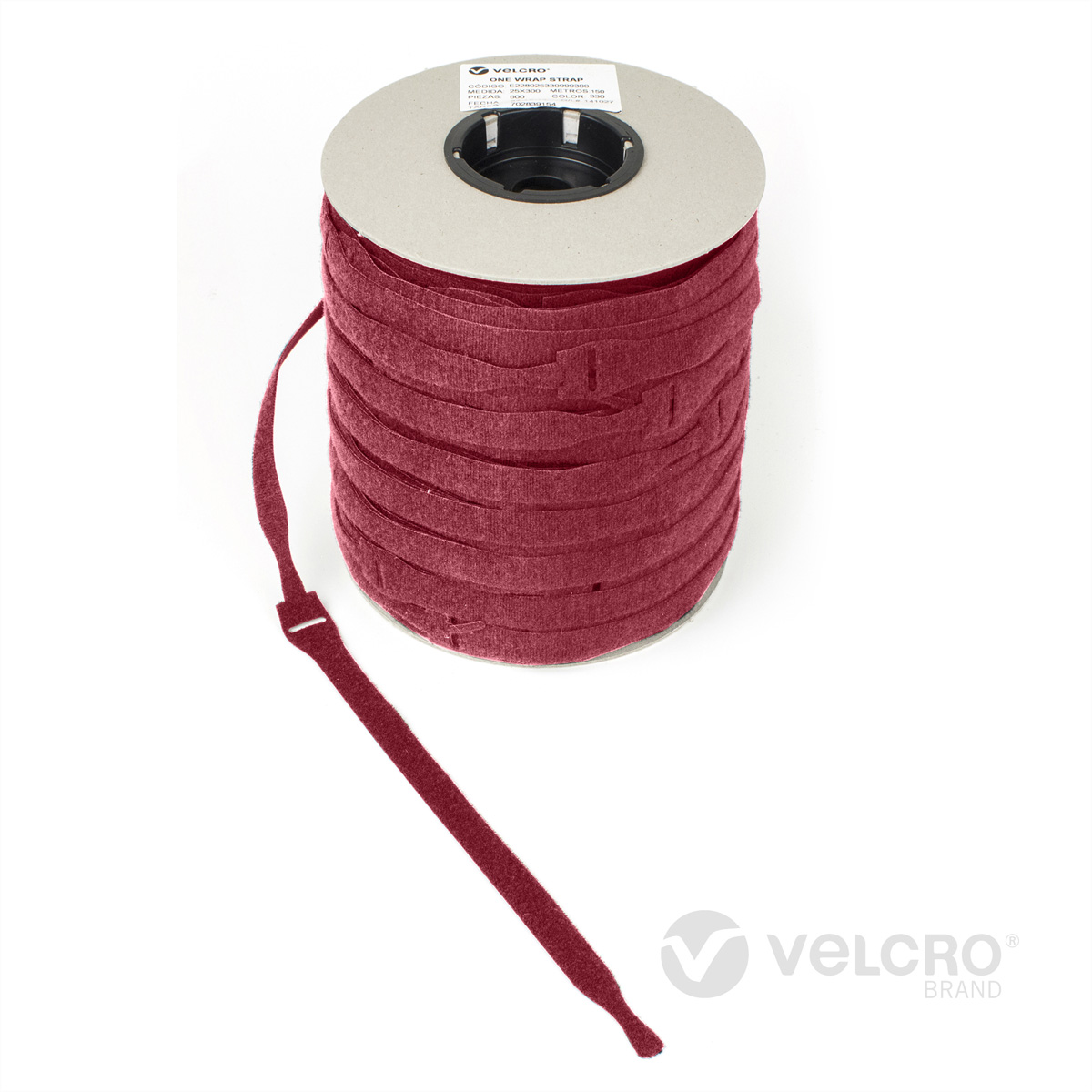 VELCRO® One Wrap® Strap 20mm x 200mm, 750 Stück, rot Kennzeichnung und Befestigung