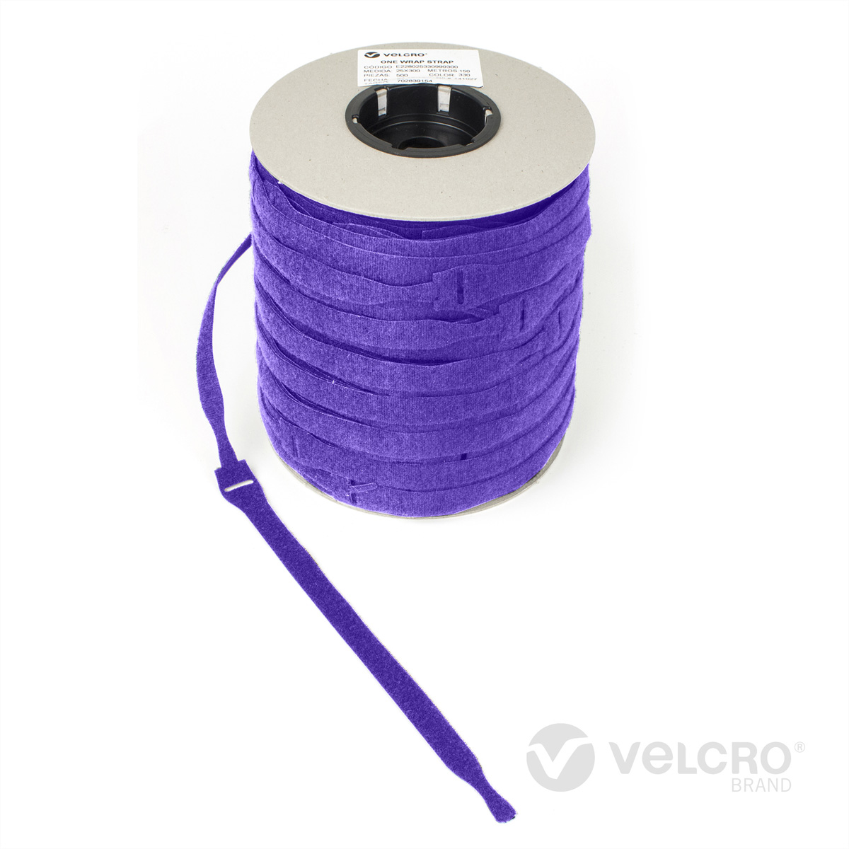 VELCRO® One Wrap® Strap 20mm x 230mm, 750 Stück, violett Kennzeichnung und Befestigung
