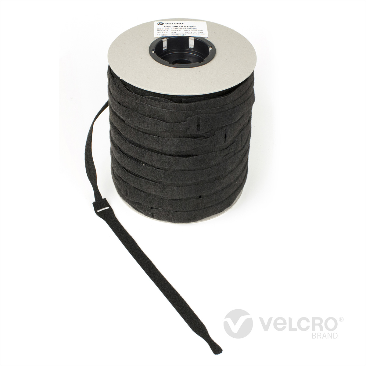 VELCRO® One Wrap® Strap 20mm x 330mm, 750 Stück, schwarz Kennzeichnung und Befestigung