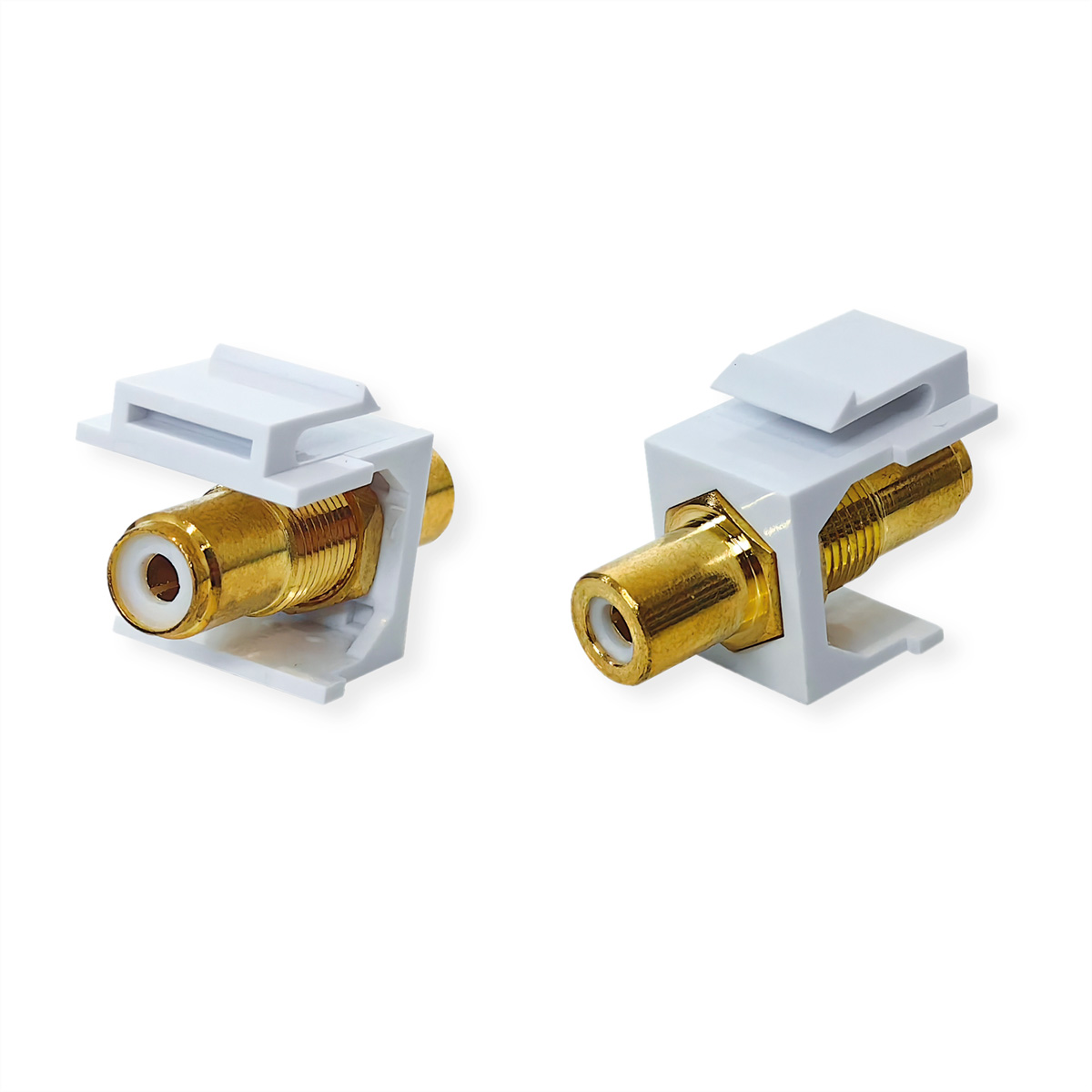 VALUE RCA-Keystone-Kupplung, Kunststoff, weiß