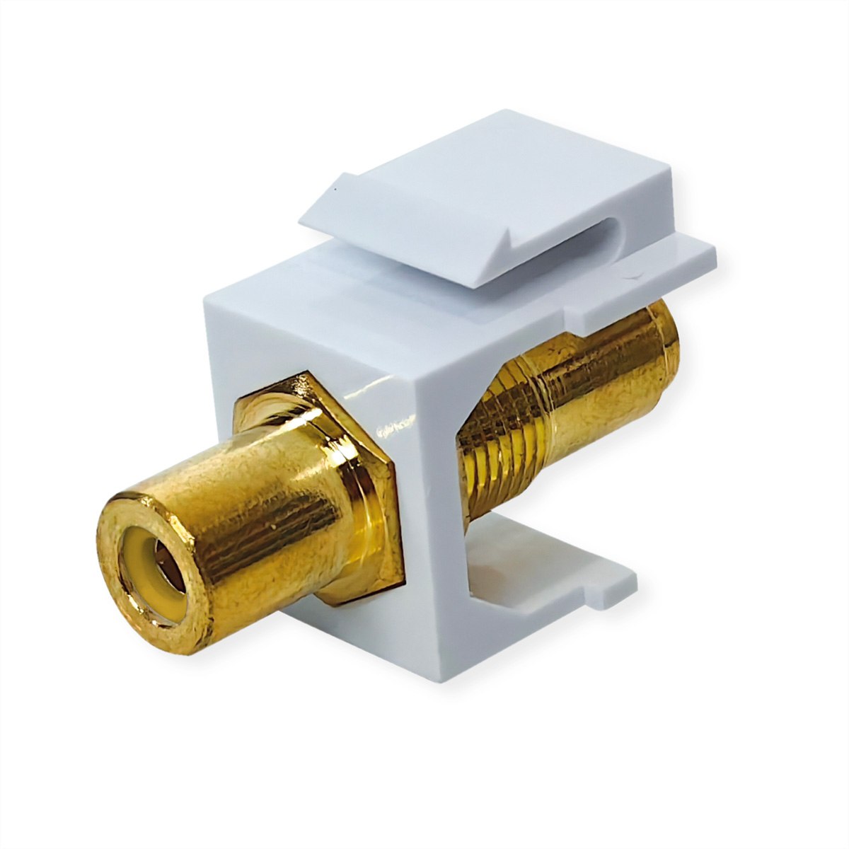 VALUE RCA-Keystone-Kupplung, Kunststoff, gelb