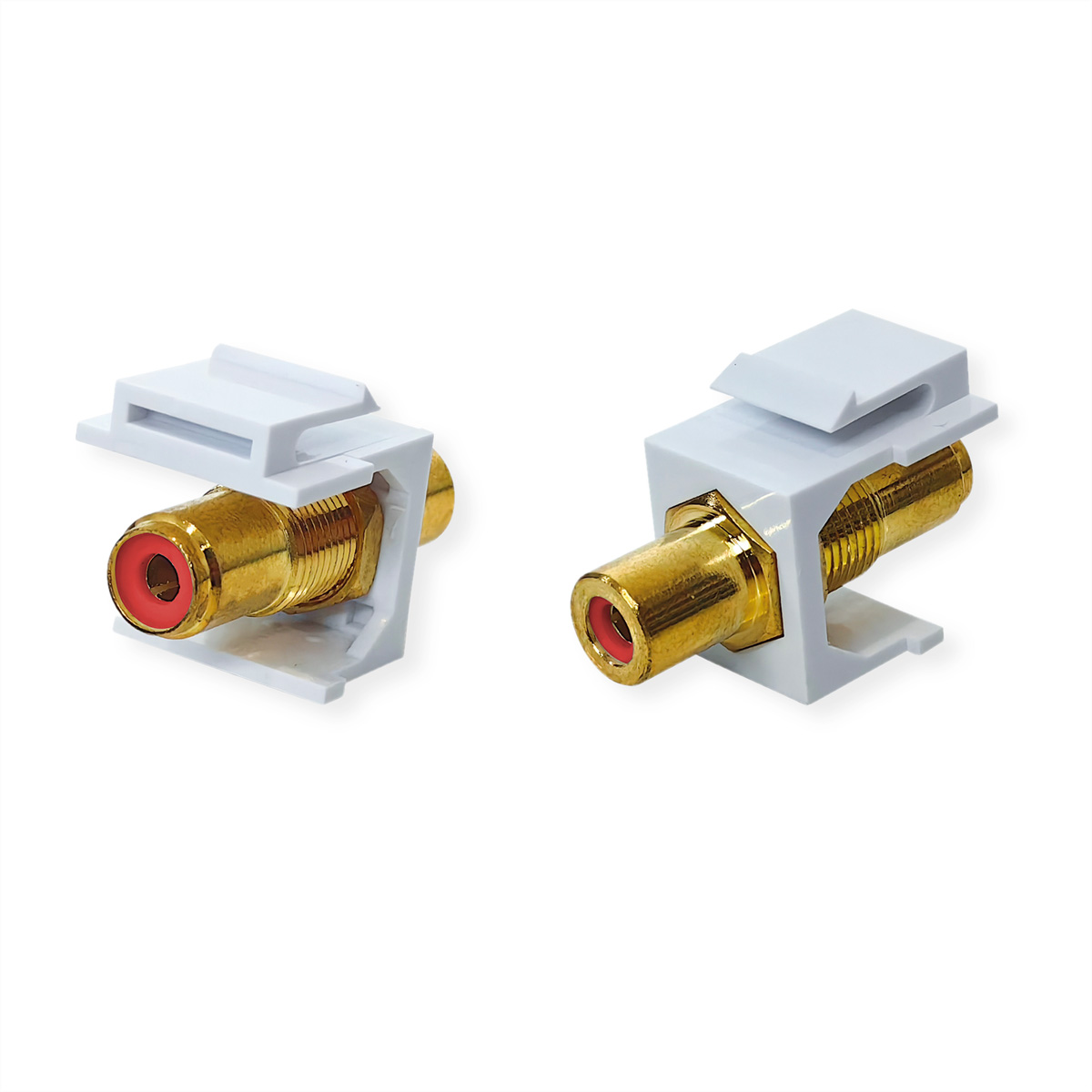 VALUE RCA-Keystone-Kupplung, Kunststoff, rot