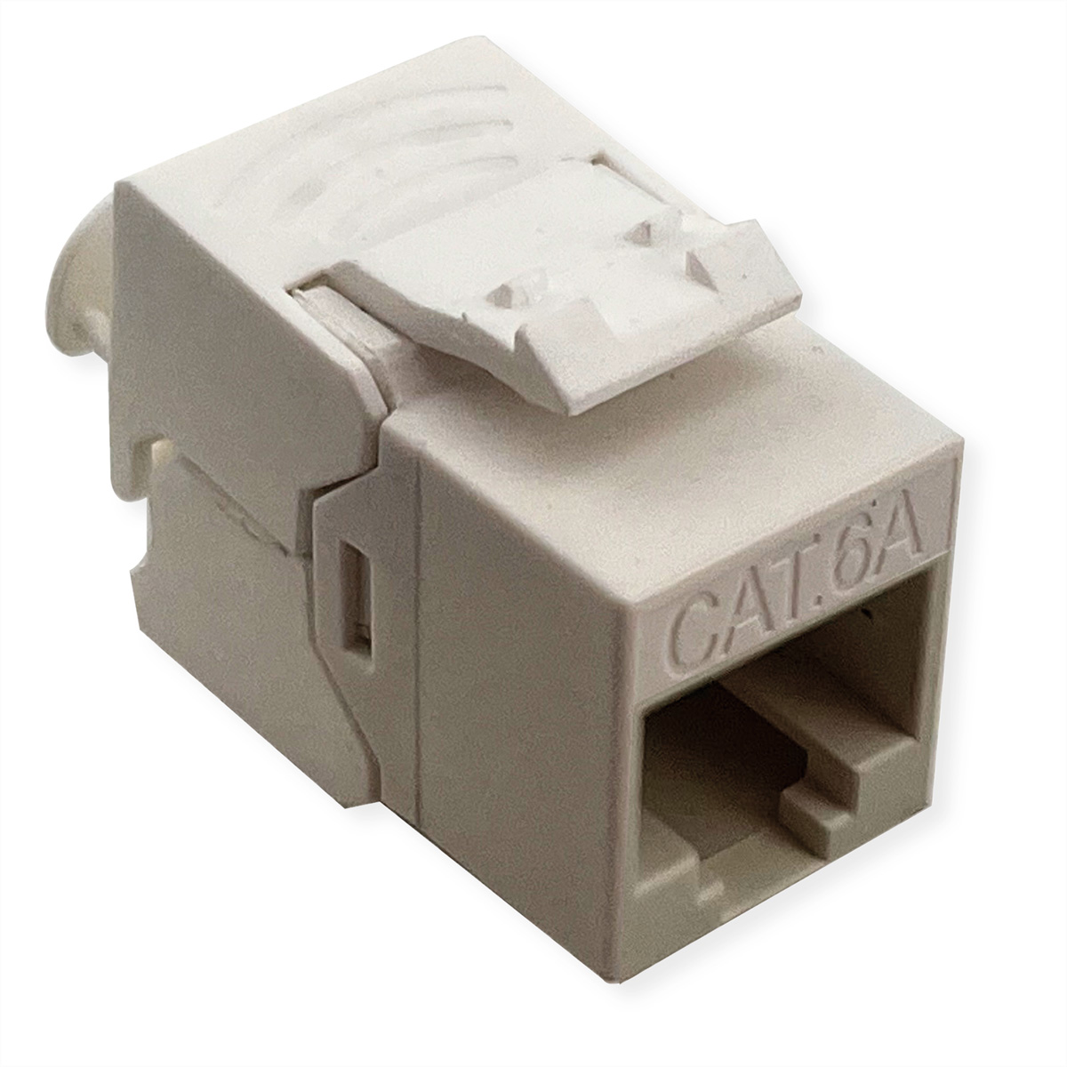 ROLINE Kat.6A (Class EA) Keystone, ungeschirmt, werkzeuglos, SLIM, extra kurz, weiß ROLINE Kat.6A (Class EA) Keystone, ungeschirmt, werkzeuglos, SLIM, extra kurz, weiß